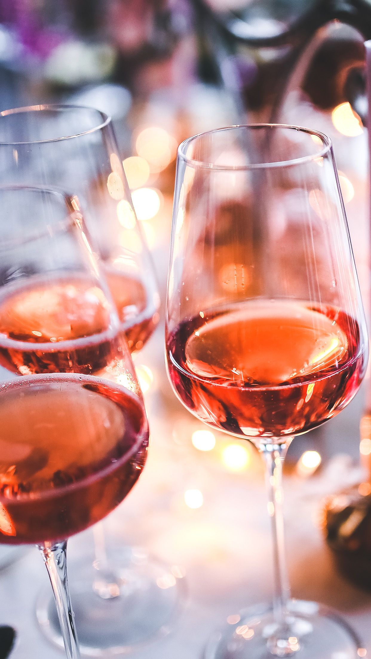 Bicchieri di vino rosé, 1242x2208 Full HD Verticale, Smartphone
