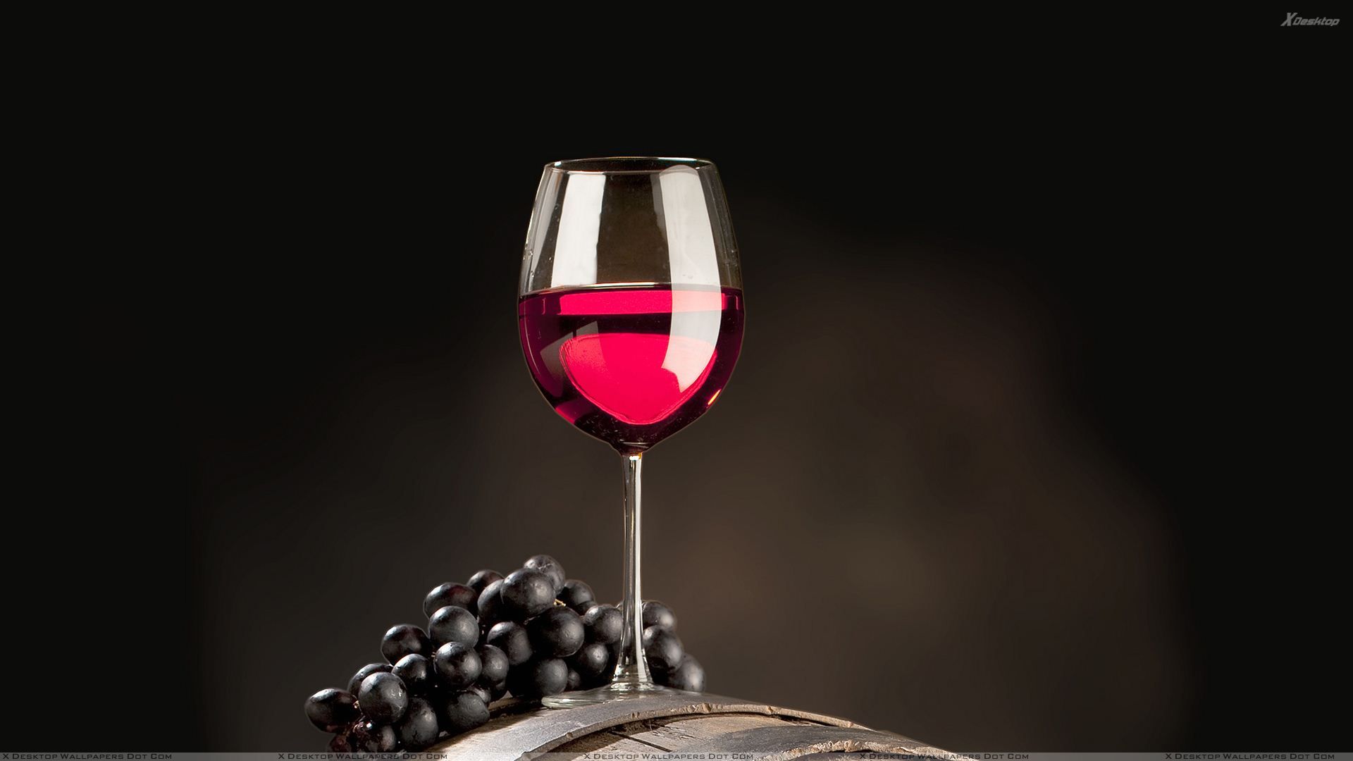 Bicchiere vino rosso e uva nera, 1920x1080 Full HD, Laptop