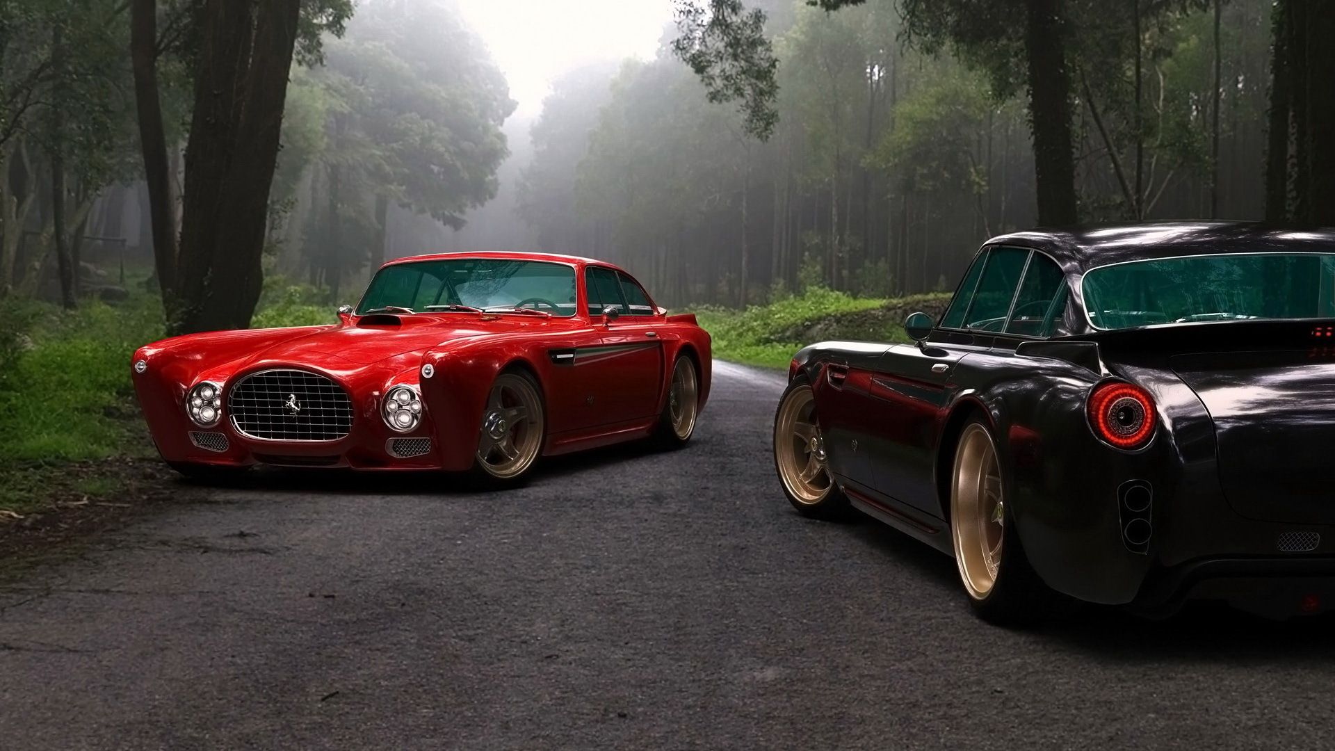 Auto d'epoca nera classica, 1920x1080 Full HD, PC