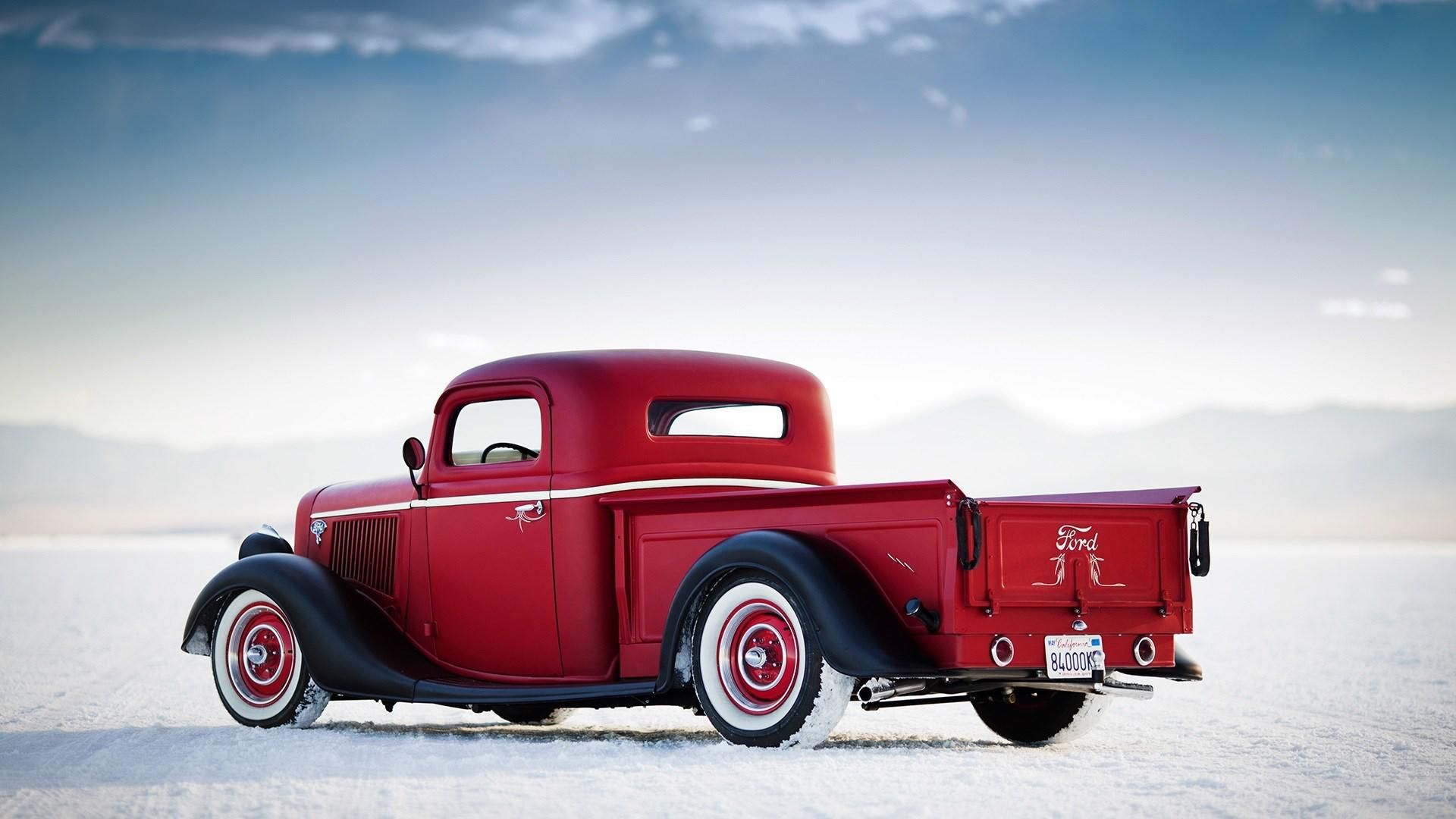 Auto d'epoca rossa vintage, 1920x1080 Full HD, PC Desktop