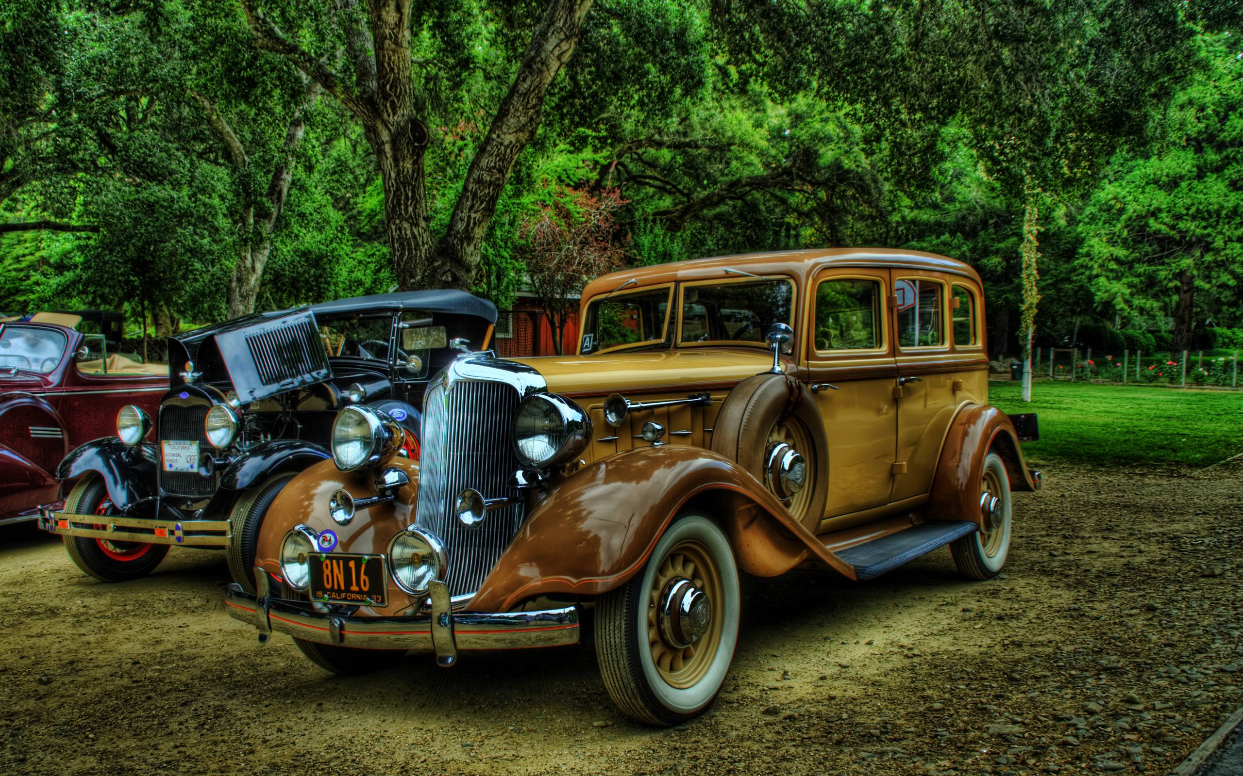 Auto d'epoca color bronzo, 2560x1600 WQXGA, Desktop