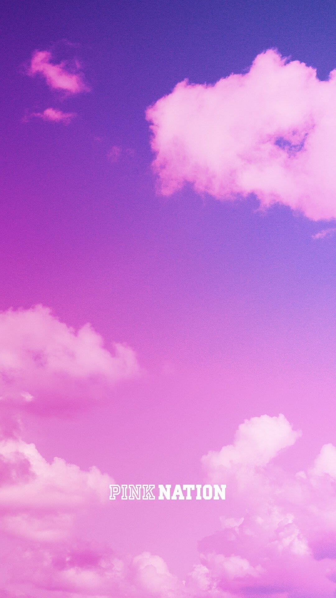Cielo viola con nuvole, 1080x1920 Full HD Verticale, Smartphone