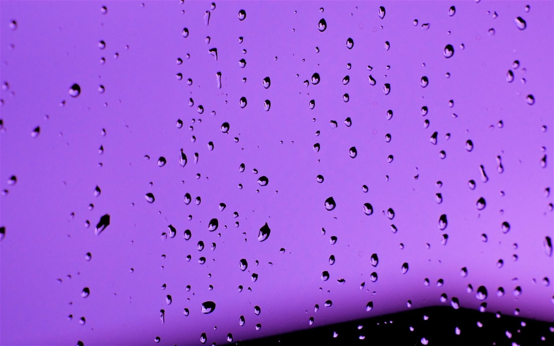 Gocce di pioggia su vetro viola, 1920x1200 Full HD+, PC