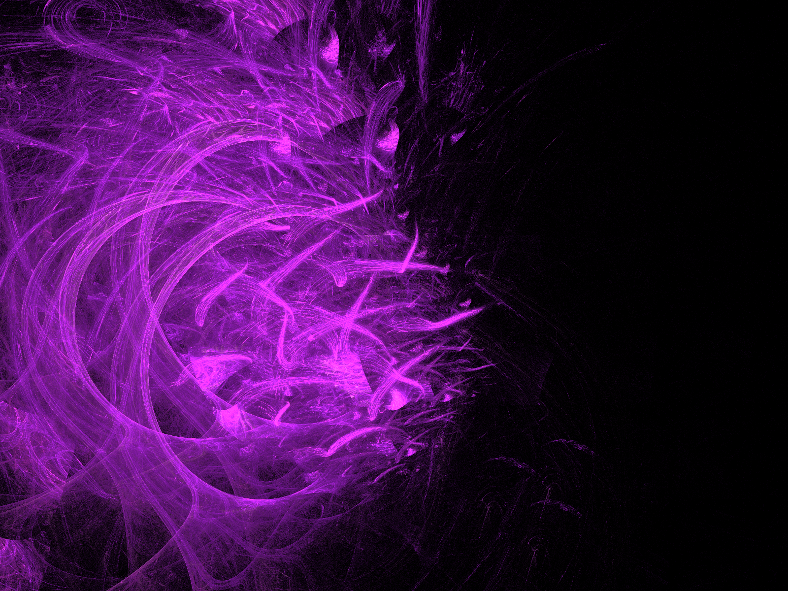 Linee astratte viola su nero, 1600x1200 HD Ready, PC Desktop