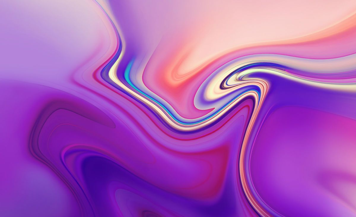 Onde astratte fluide viola, 1200x730 HD, PC