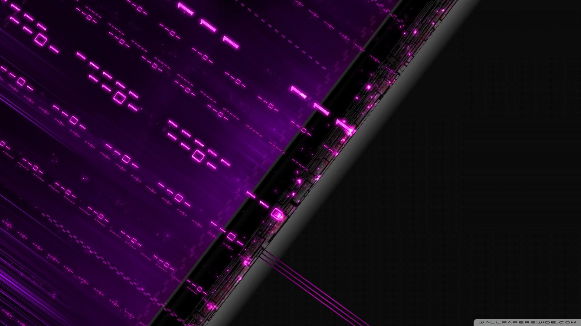 Griglia digitale astratta viola, 1920x1080 Full HD, Monitor Gaming