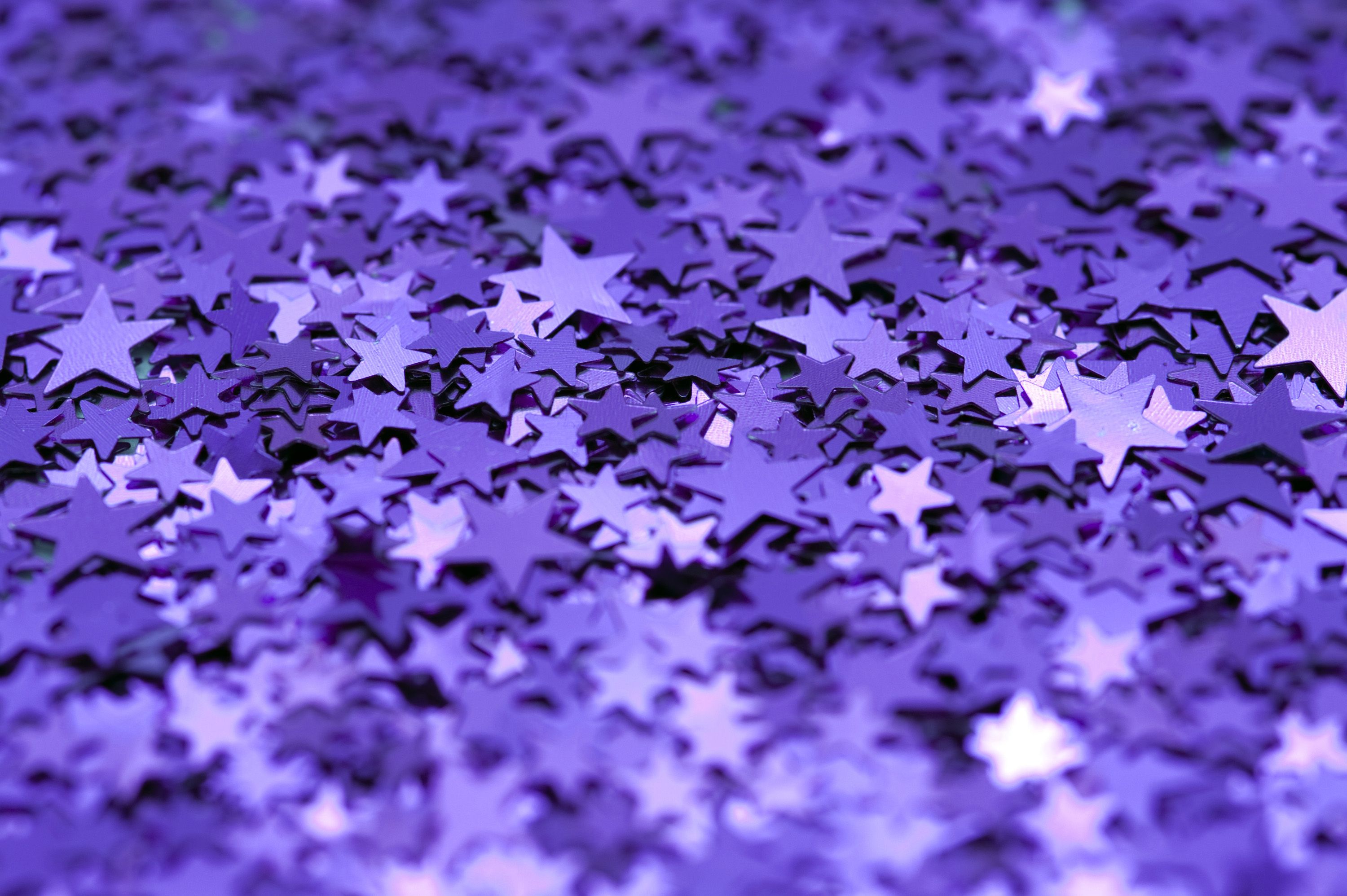 Coriandoli a forma di stelle viola, 3000x1996 2K, PC