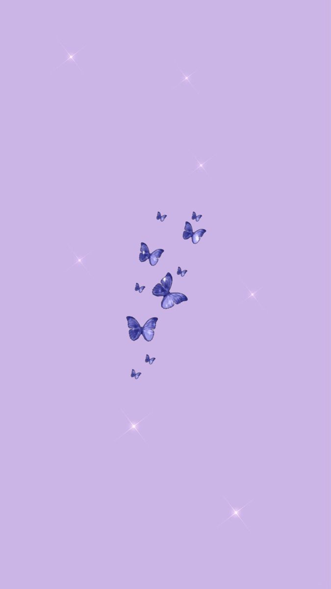 Farfalle viola sfondo pastello, 675x1200 Verticale, Telefono
