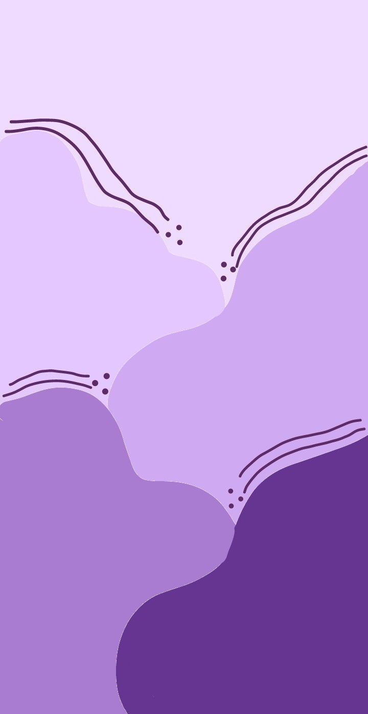 Onde astratte viola pastello, 720x1398 Full HD Verticale, iPhone