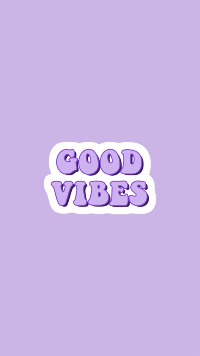 Scritta Good Vibes viola, 675x1200 Verticale, Telefono