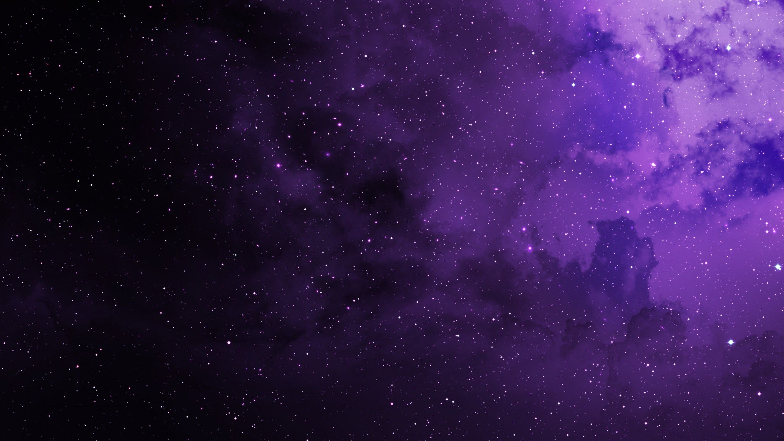 Nebulosa viola con stelle, 2560x1440 QHD, PC