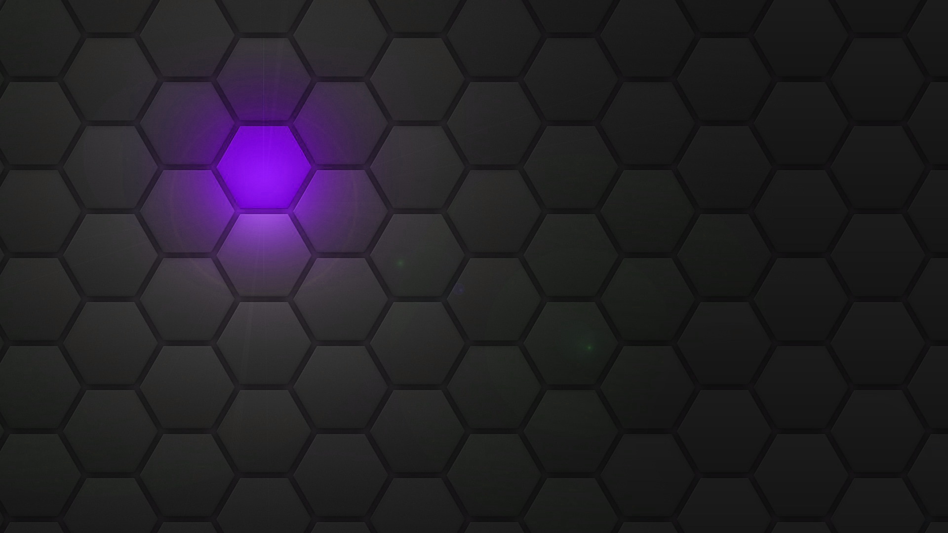 Esagoni scuri con luce viola, 1920x1080 Full HD, PC Desktop