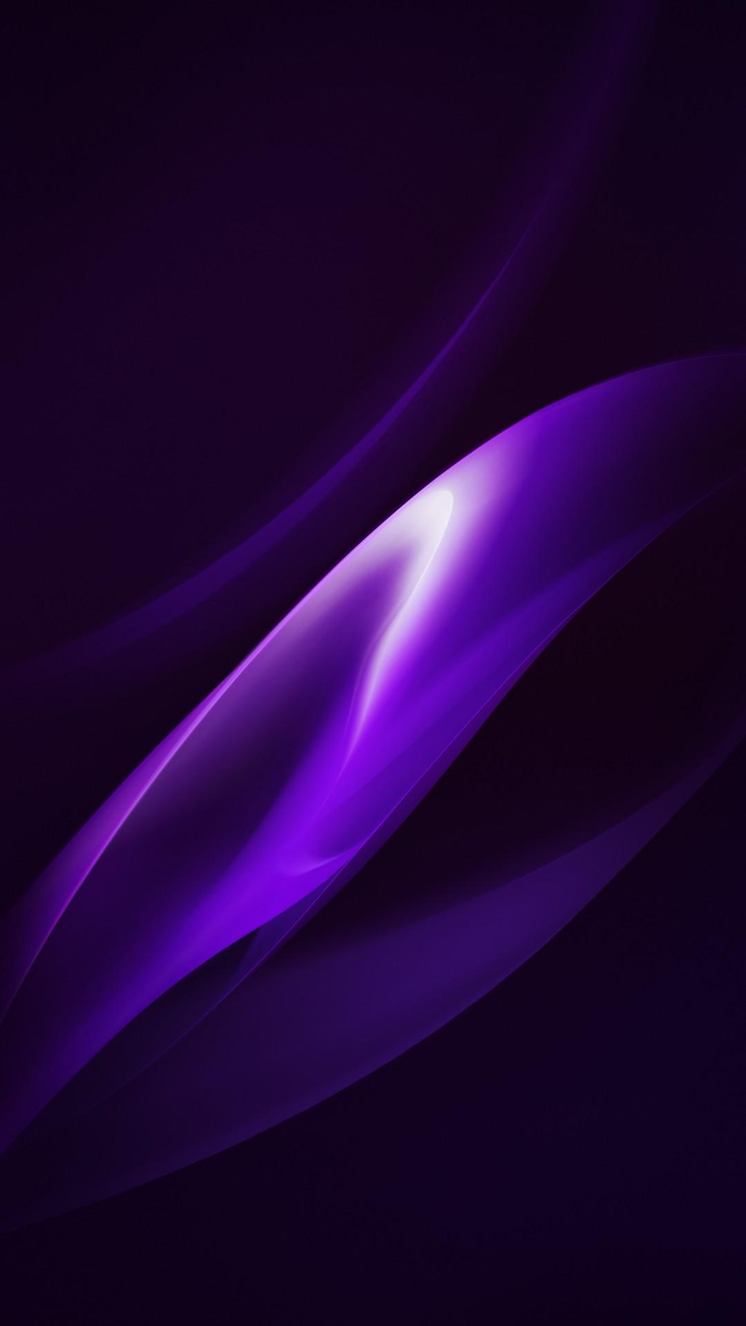 Onde astratte viola scuro, 1080x1920 Full HD Verticale, iPhone