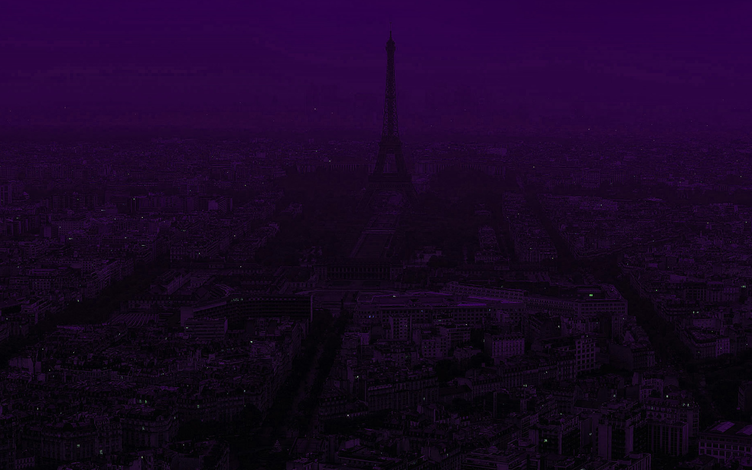 Parigi Torre Eiffel viola scuro, monumento, 2560x1600 2K, PC
