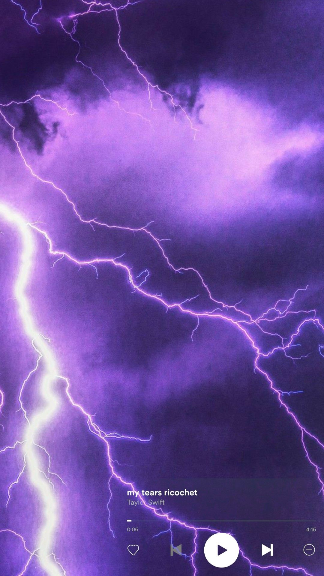 Fulmini viola nel cielo, 1080x1920 Verticale, Samsung Galaxy