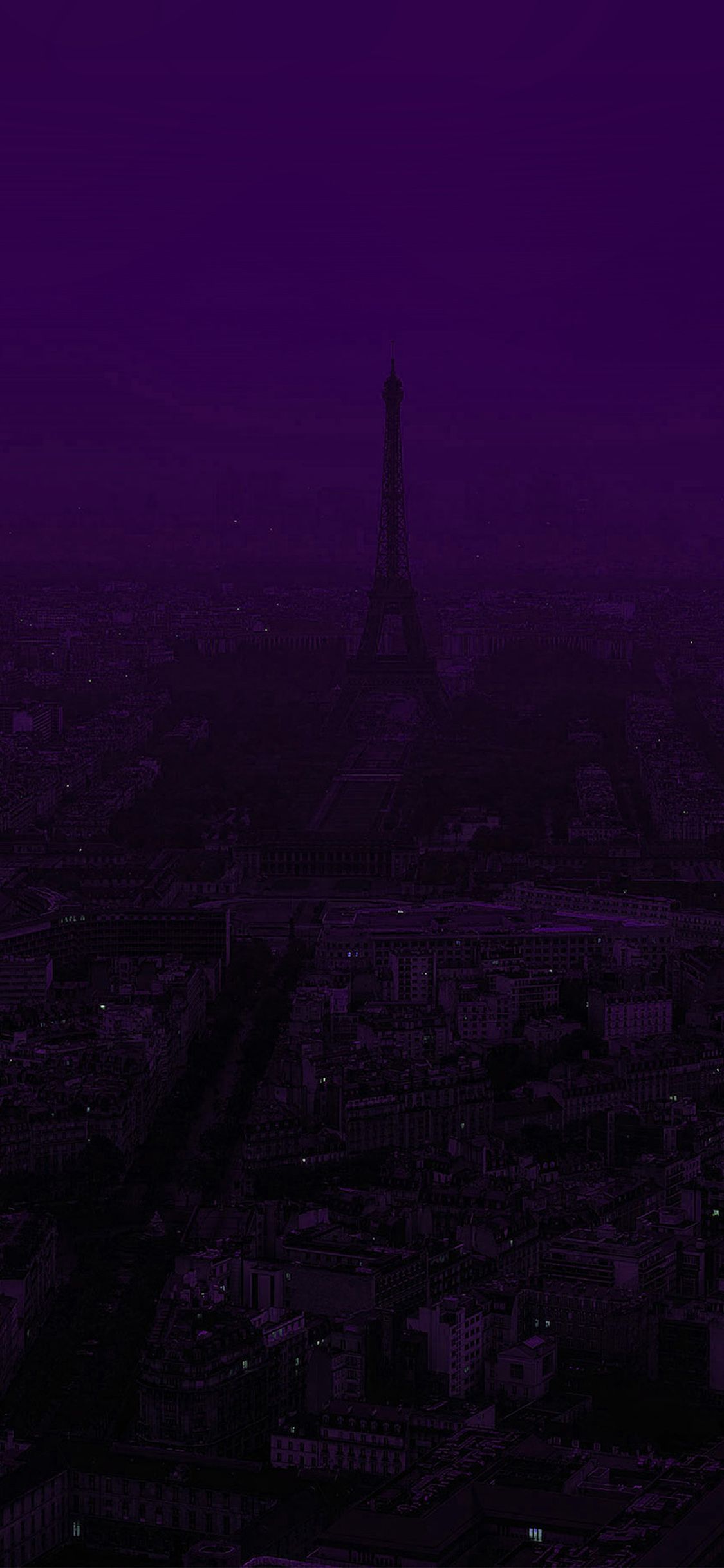 Torre Eiffel viola scuro, 1125x2436 Full HD Verticale, iPhone
