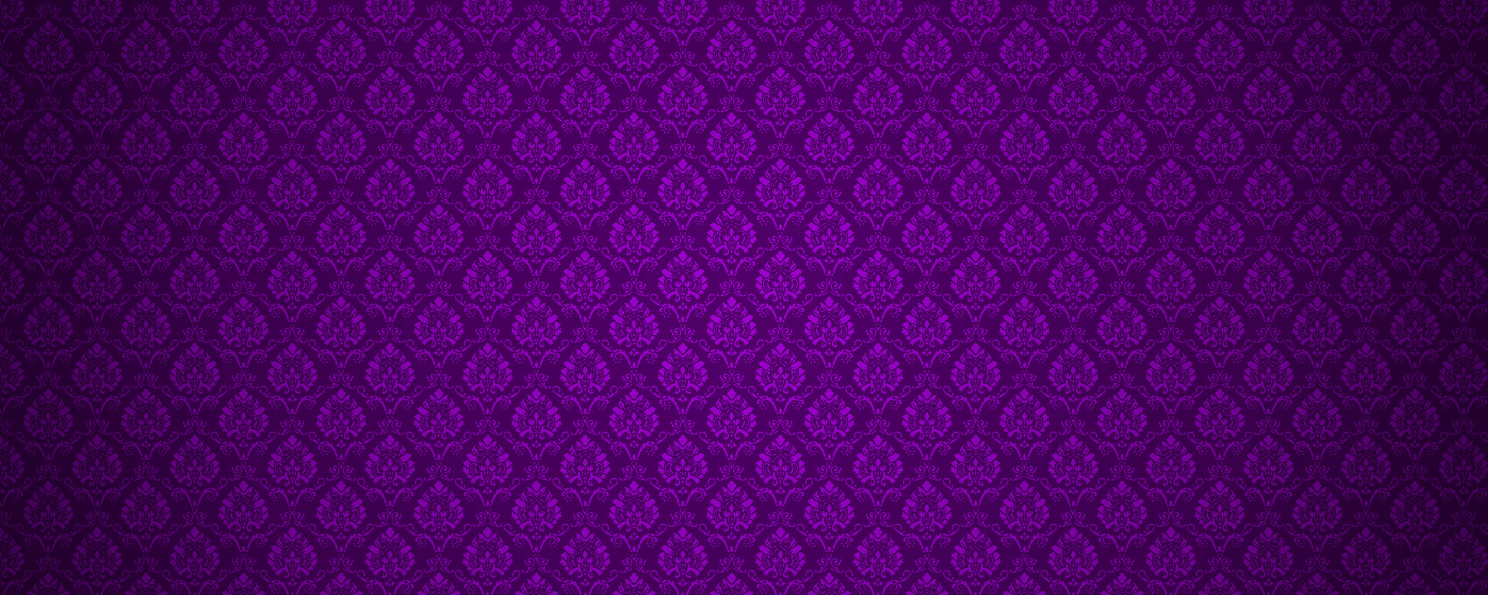 Motivo damascato viola, 5000x2000 21:9, Ultrawide