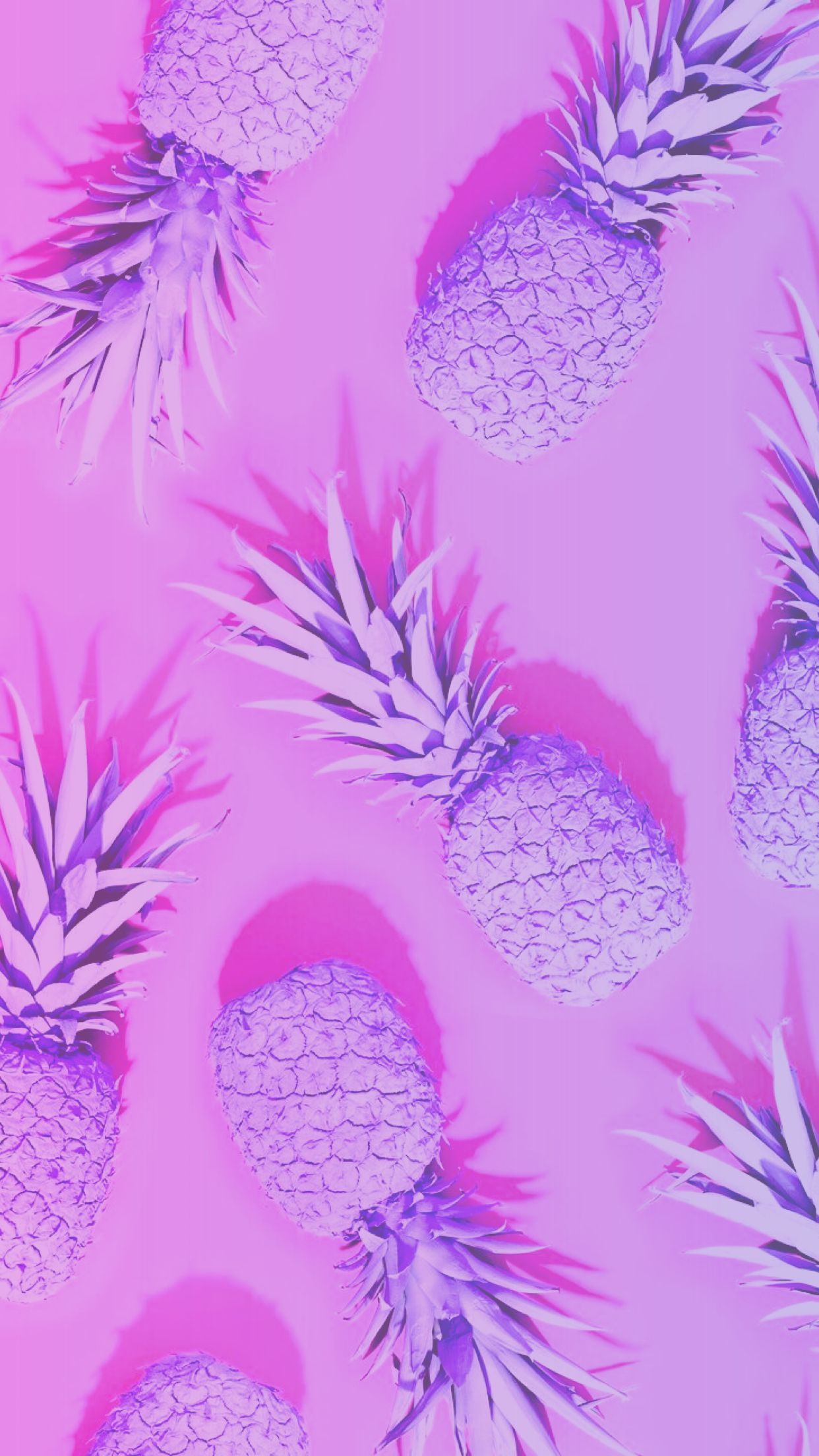 Ananas viola su rosa, 1242x2208 Full HD Verticale, Smartphone