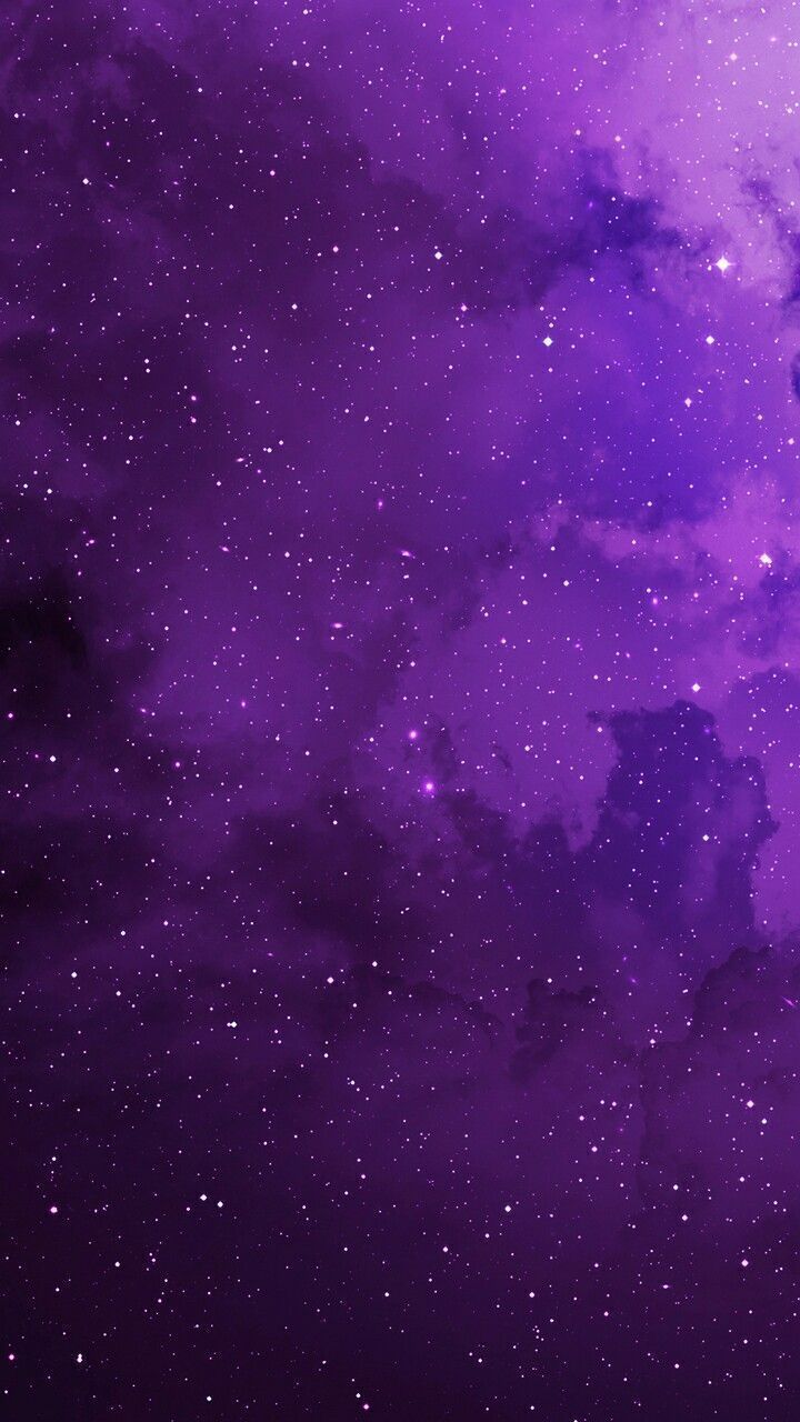 Nebulosa spaziale viola con stelle, 720x1280 Full HD Verticale, Smartphone