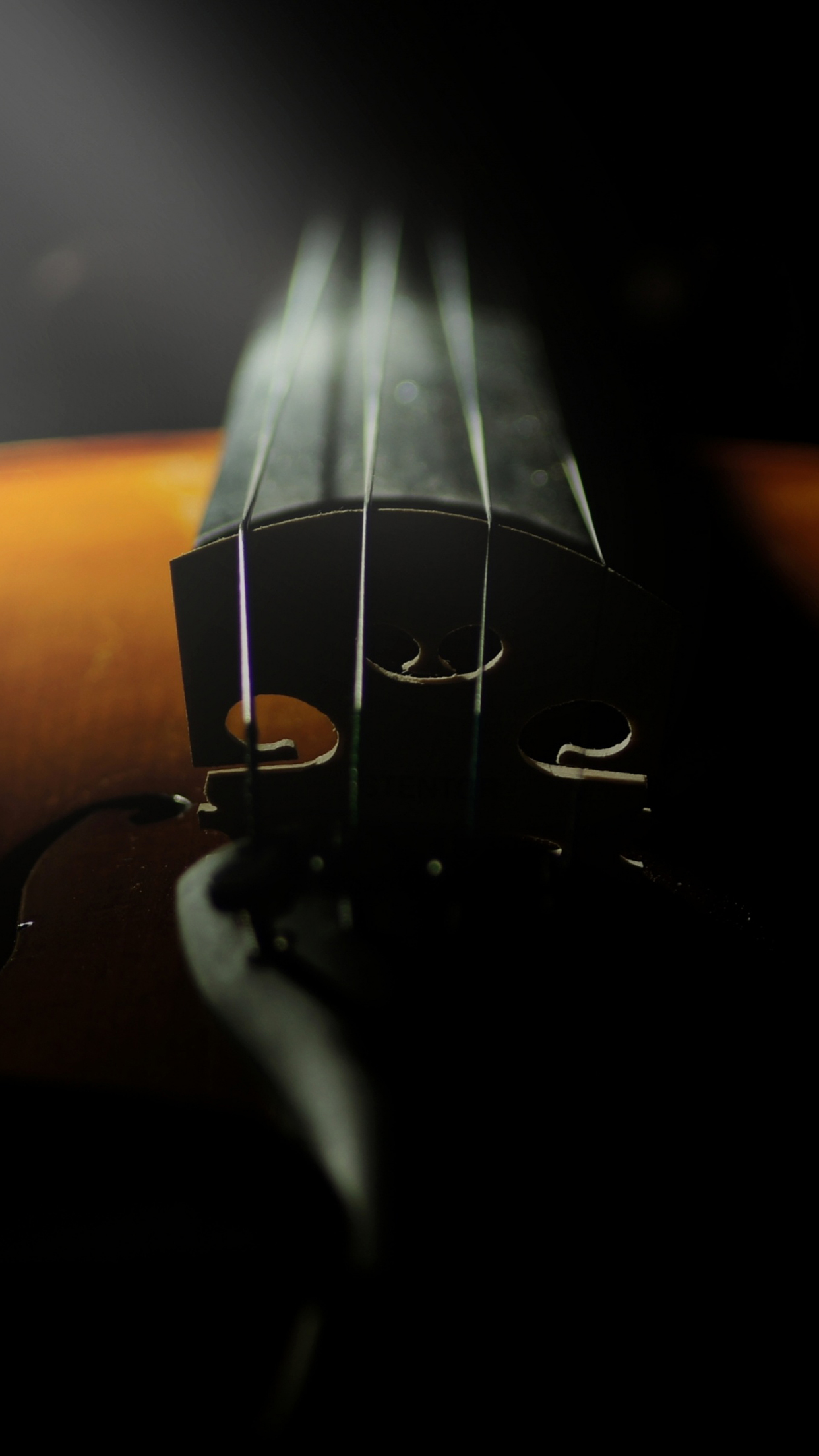 Violino corde primo piano, 1242x2208 Verticale, Telefono