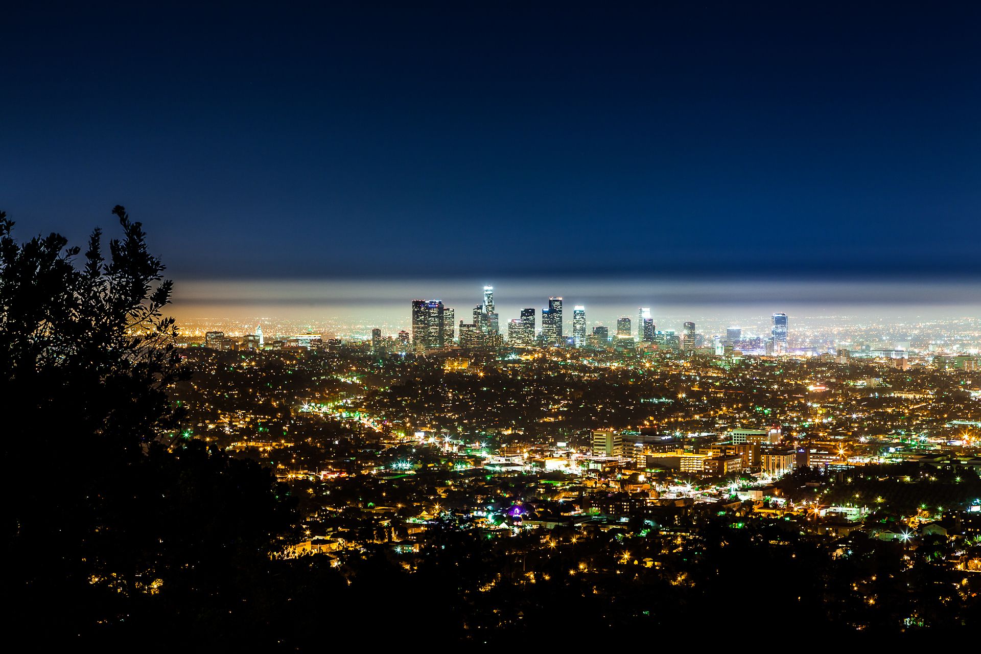 Skyline di Los Angeles notturna, 1920x1280 Full HD+ WUXGA, iMac