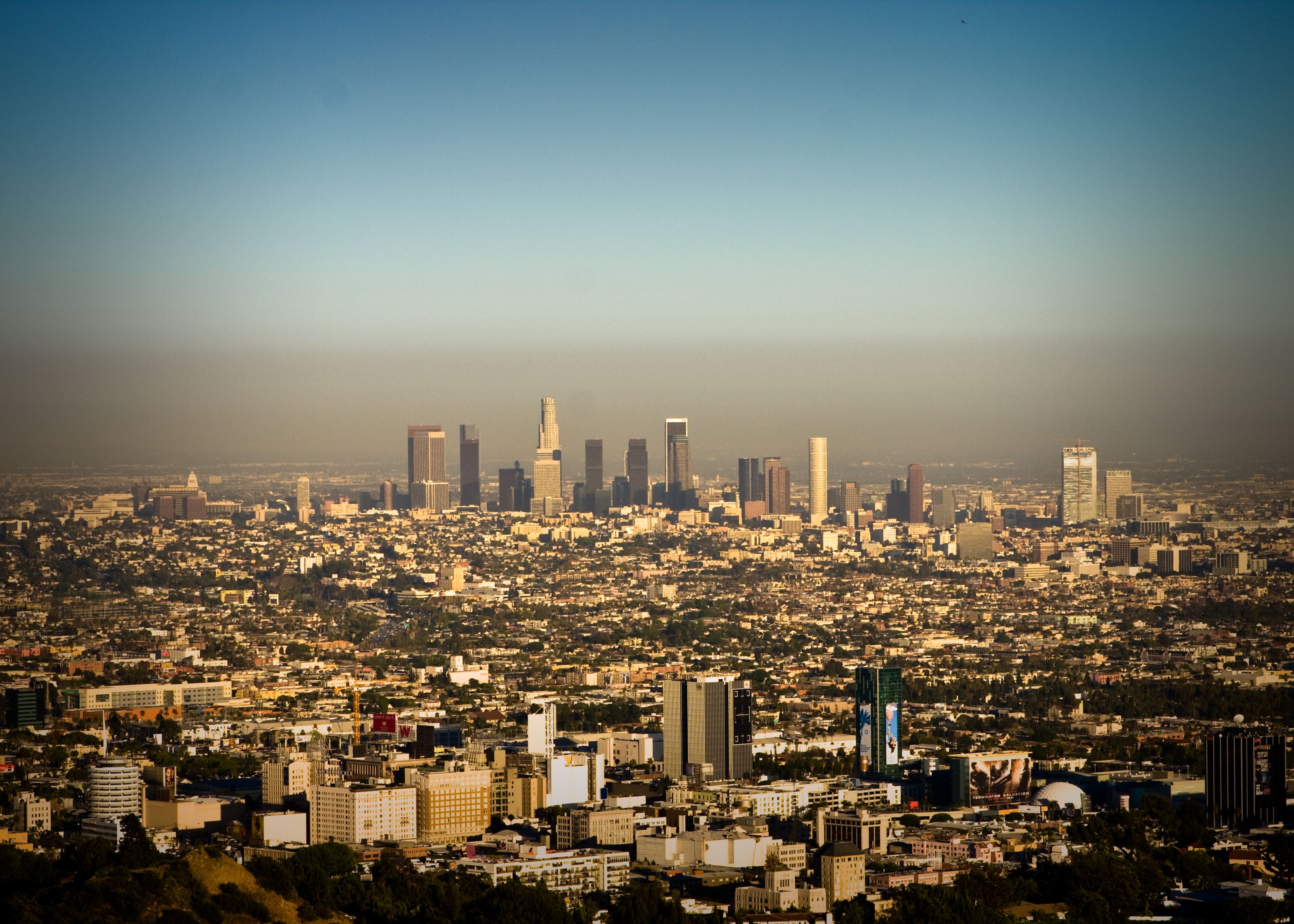 Skyline Los Angeles panoramica, 3198x2284 WQXGA, Desktop