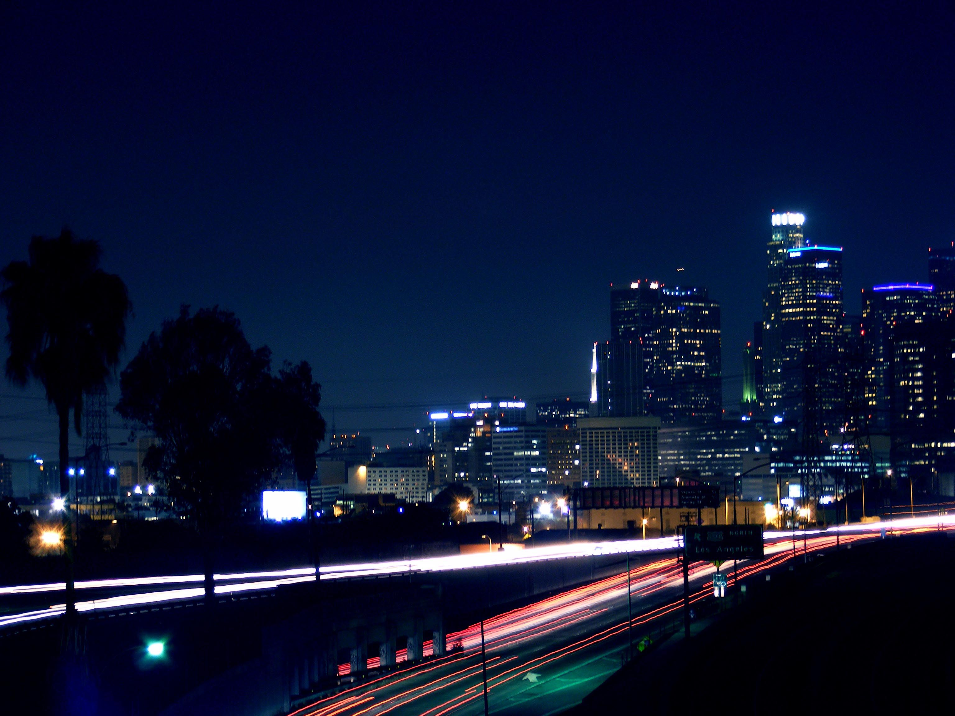 Skyline Los Angeles di notte, 3072x2304 2K+, Monitor Gaming