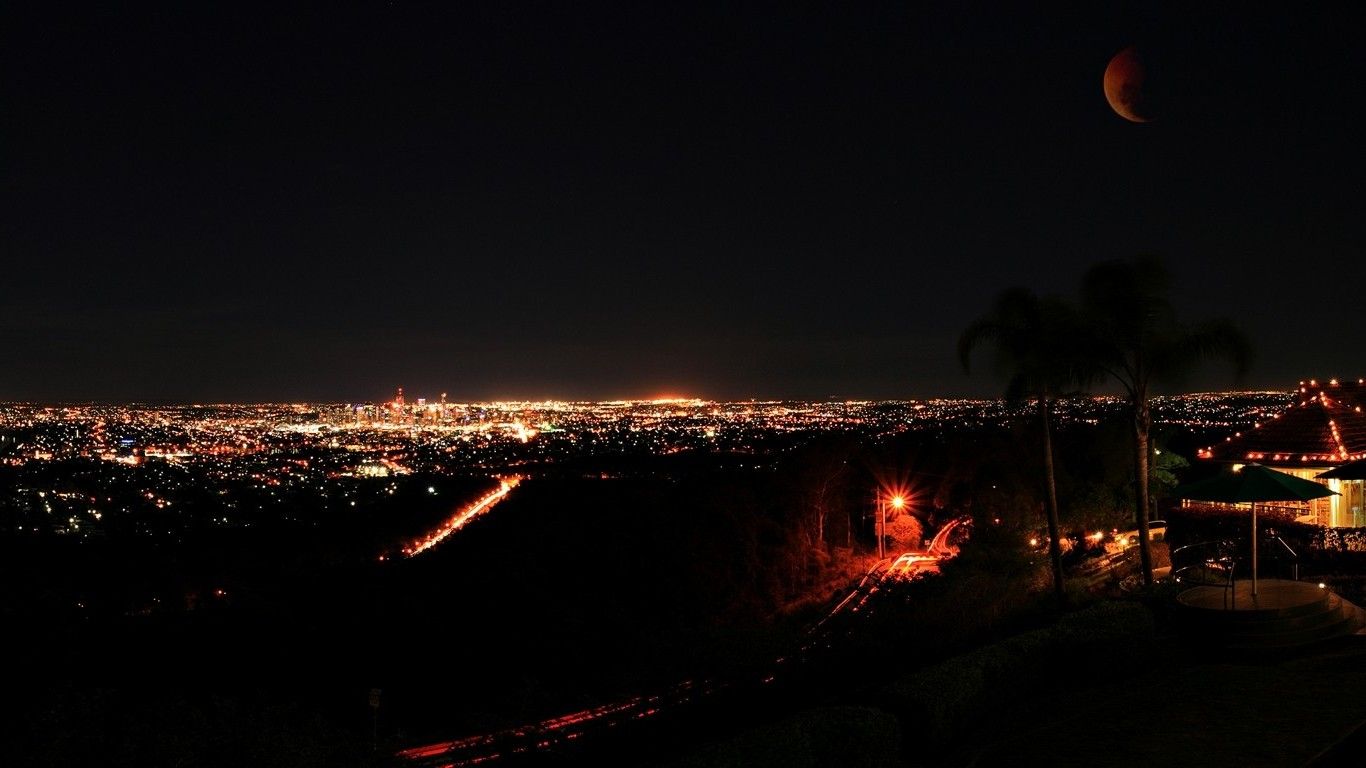 Vista notturna Los Angeles, 1920x1080 Full HD 1080p, PC