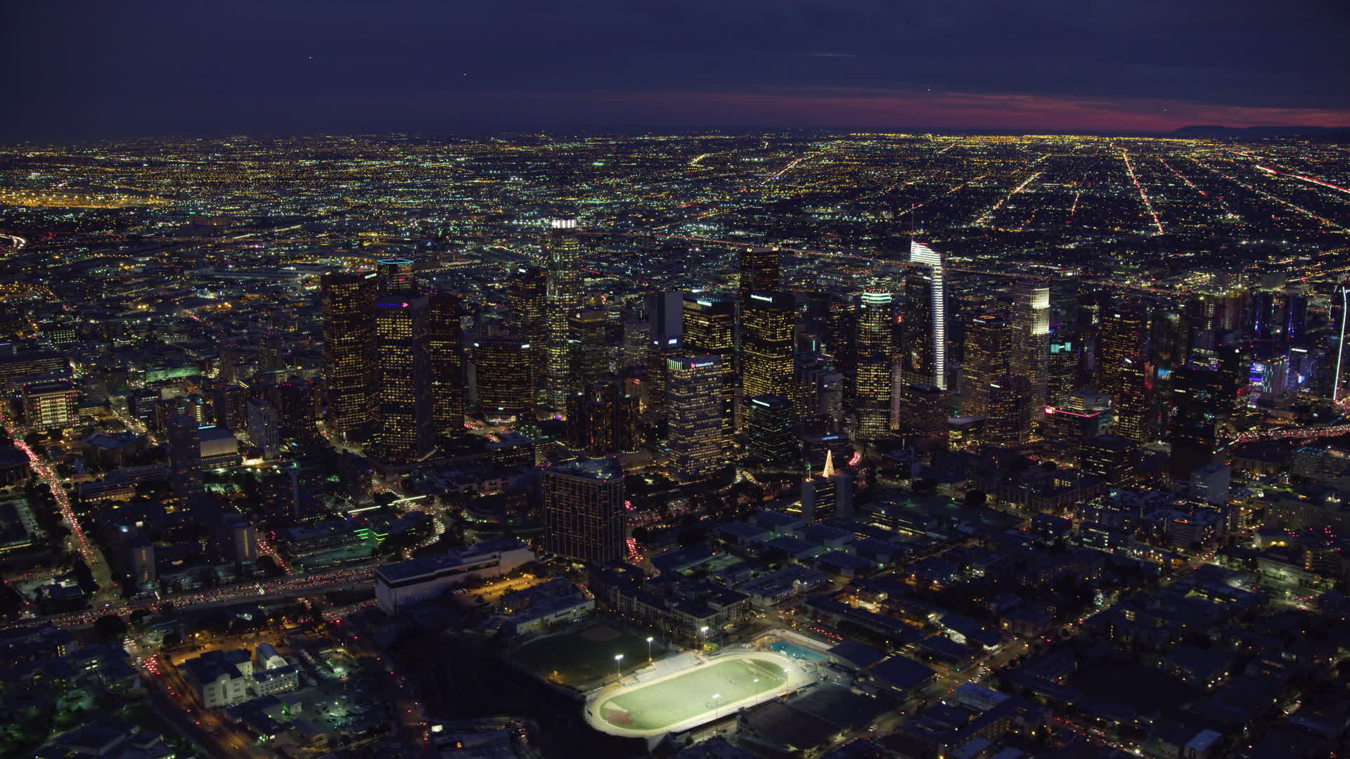Griffith Observatory Los Angeles notturna, 1600x900 900p, Desktop