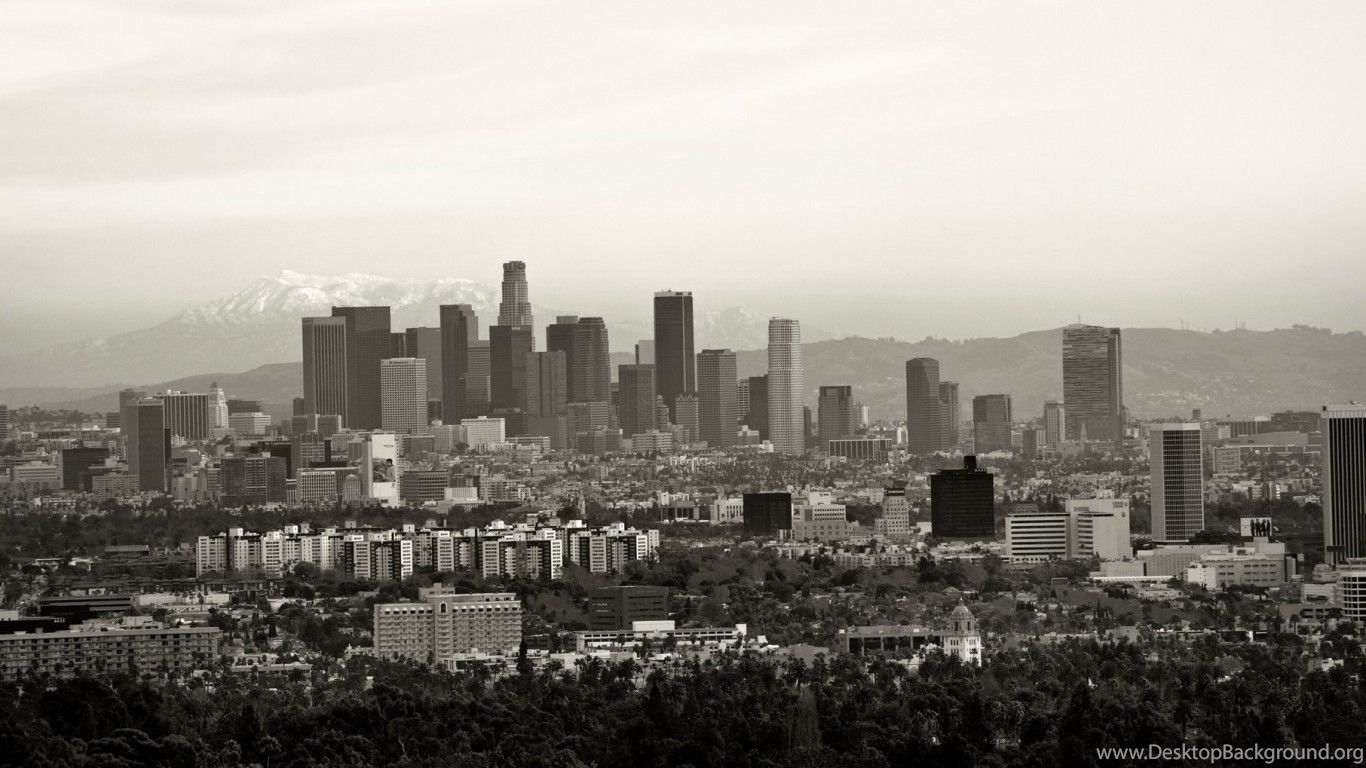 Vista aerea Los Angeles notturna, 1600x900 900p, Desktop