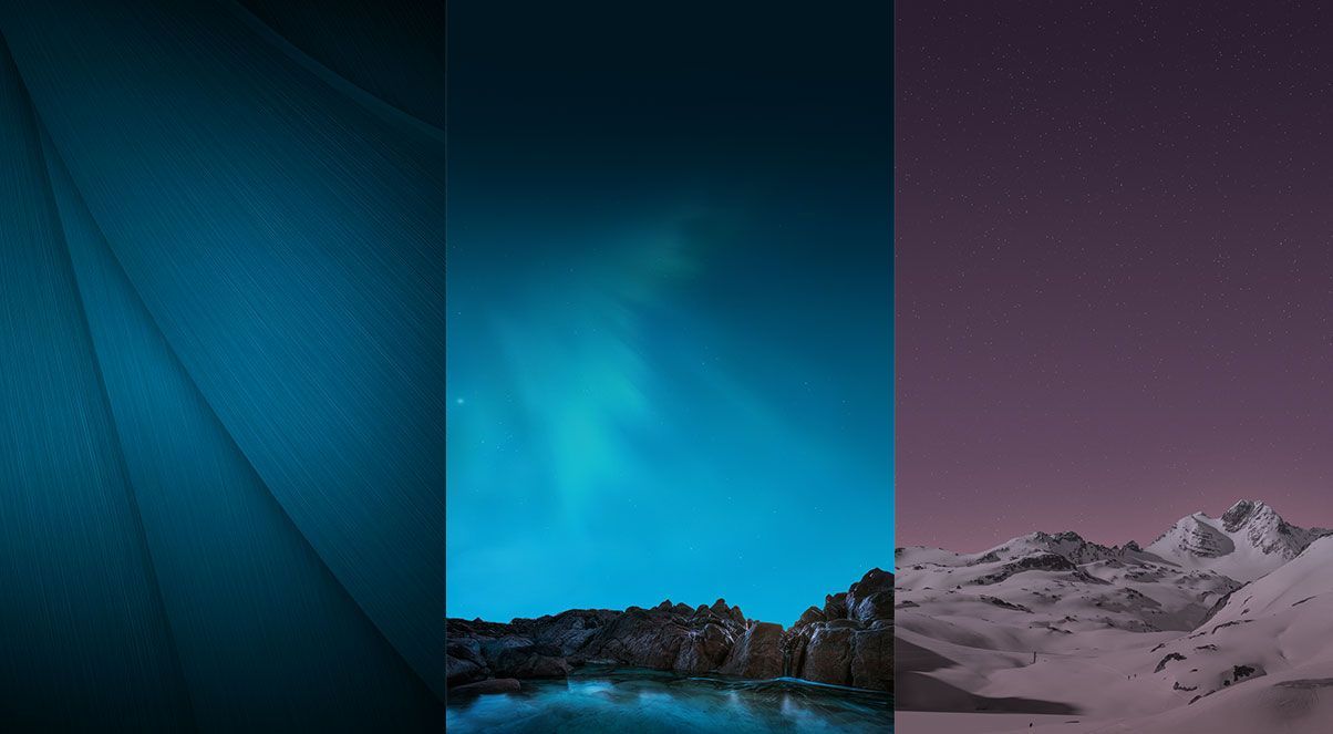 Paesaggi astratti blu notte, 1204x663 HD, Laptop