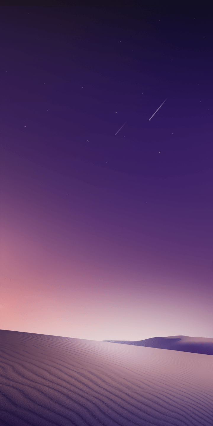 Deserto viola crepuscolo stelle, 720x1440 Full HD Verticale, Smartphone