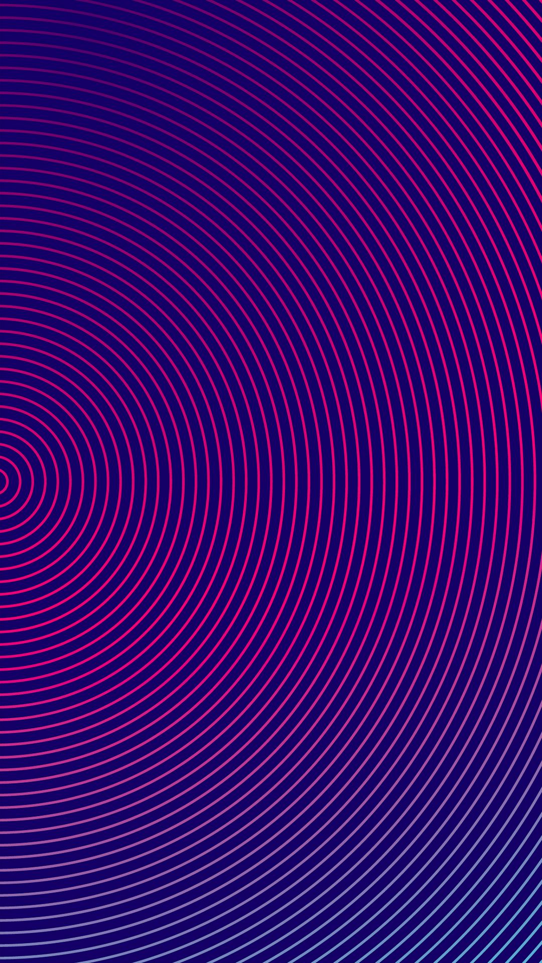 Cerchi concentrici viola e blu, 1080x1920 Verticale, Telefono