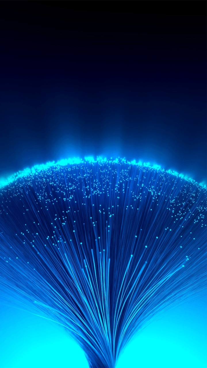 Fibre ottiche blu luminose, 720x1280 Verticale, Telefono