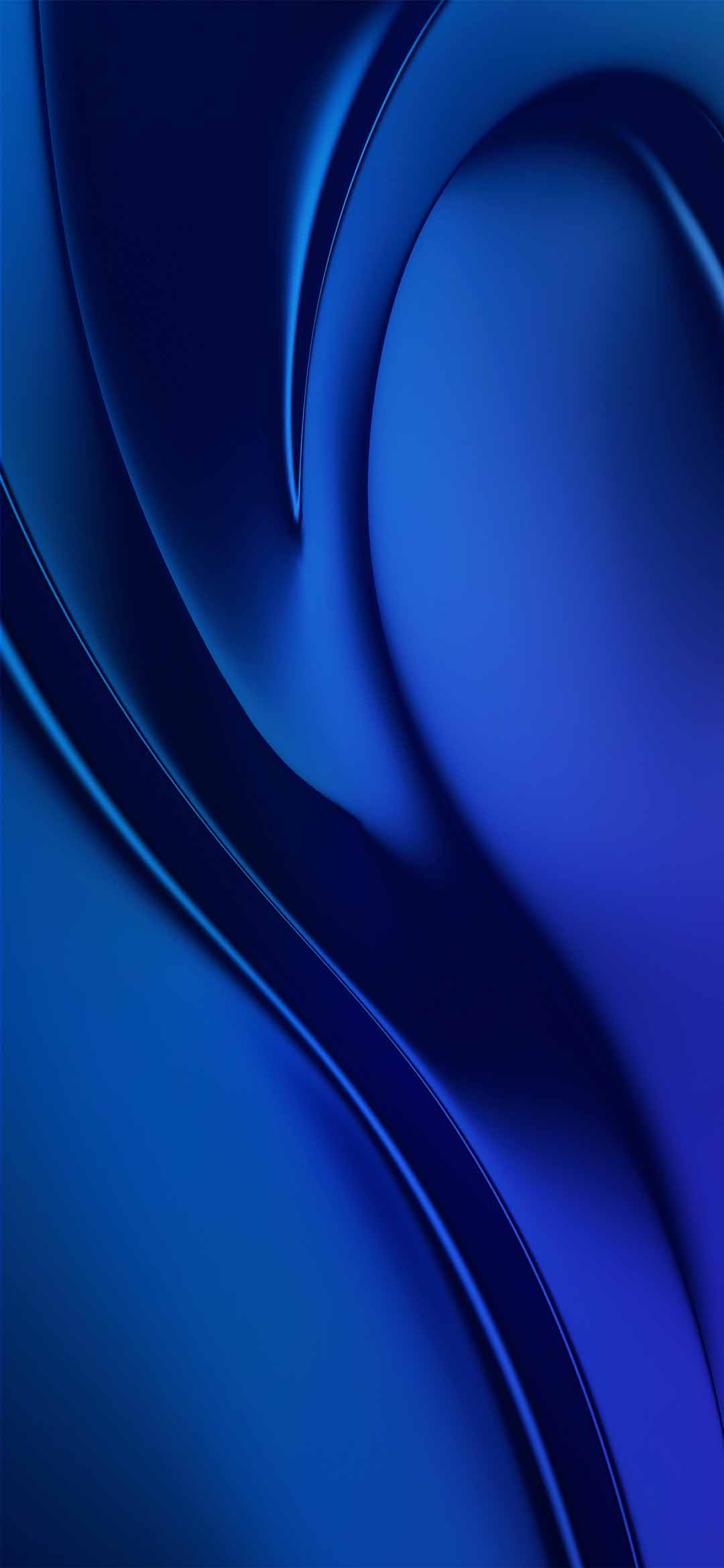 Onde astratte blu curve, 1080x2340 Full HD Verticale, Xiaomi