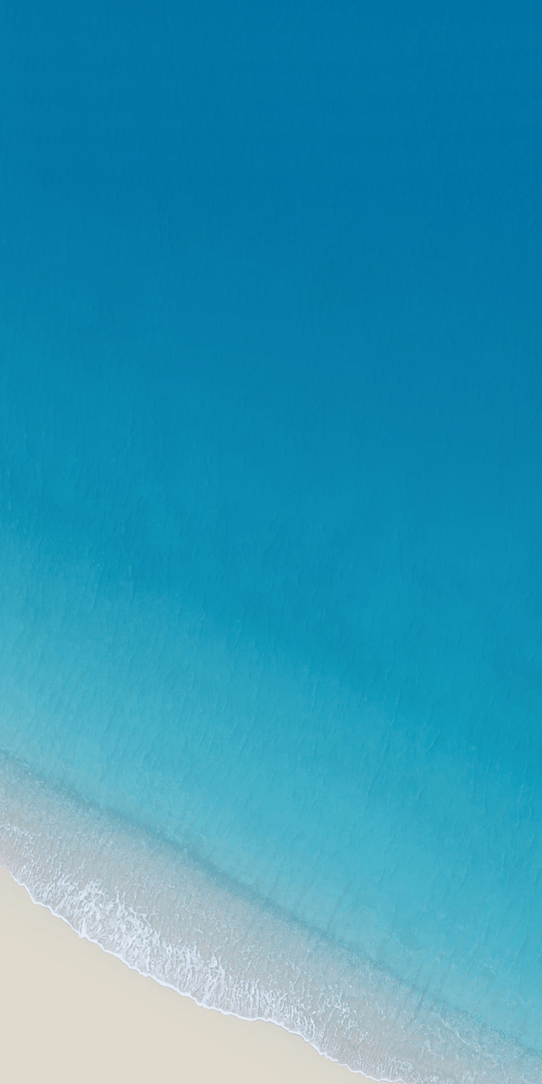 Spiaggia vista dall'alto, mare blu, 1080x2160 Full HD Verticale, iPhone