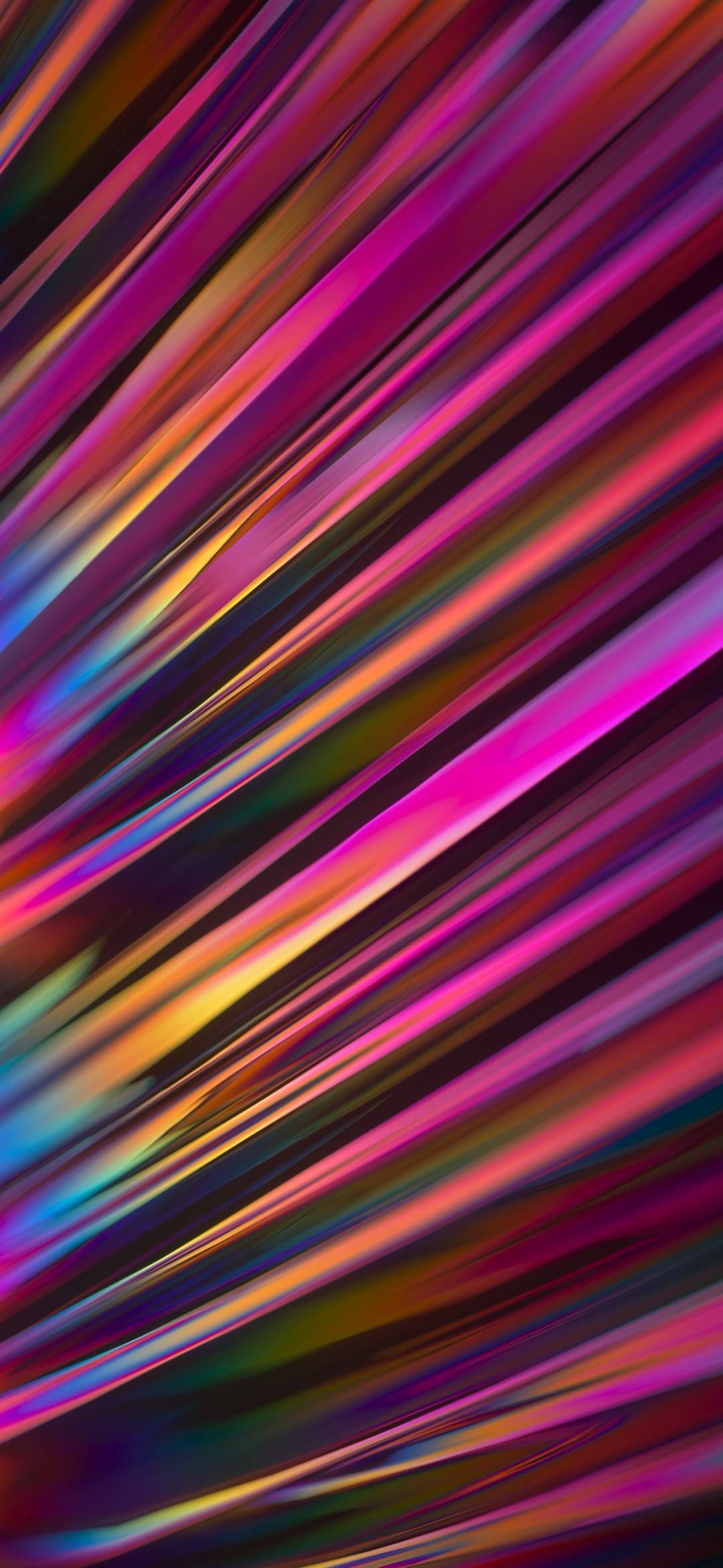 Strisce diagonali colorate astratte, 1080x2340 Full HD Verticale, Smartphone