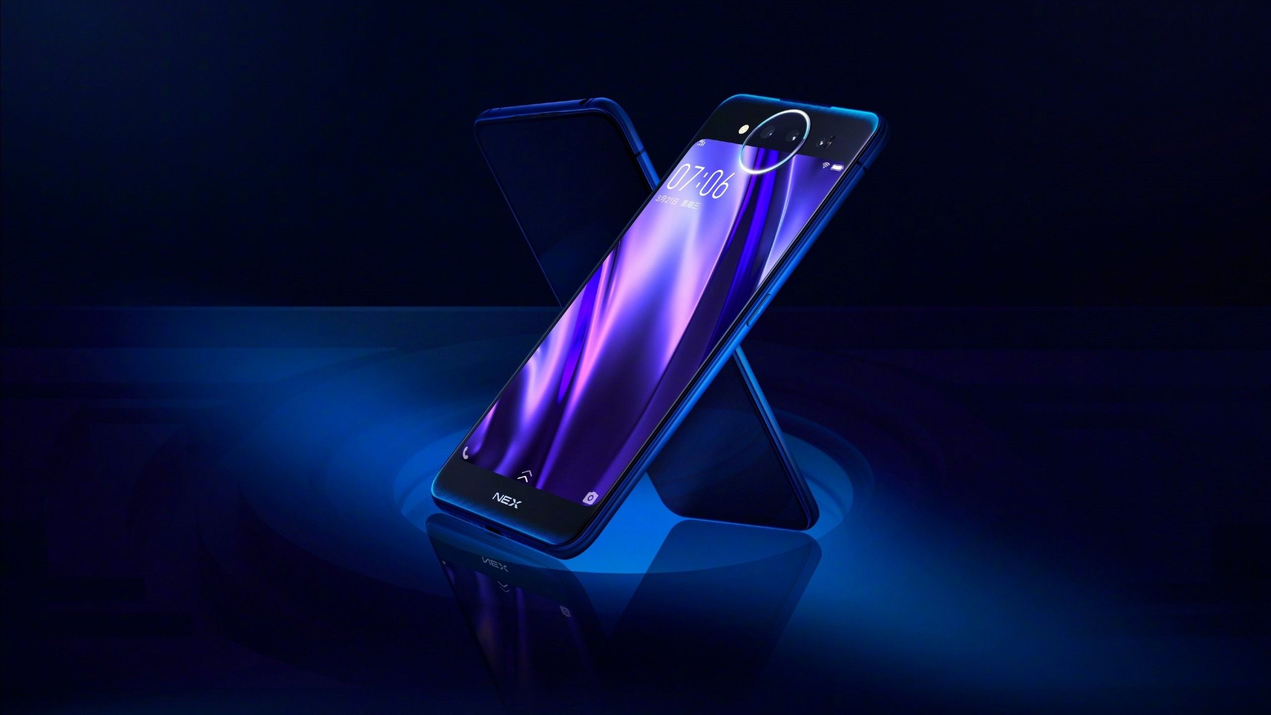 Smartphone Vivo NEX blu, 2560x1440 2K QHD, PC