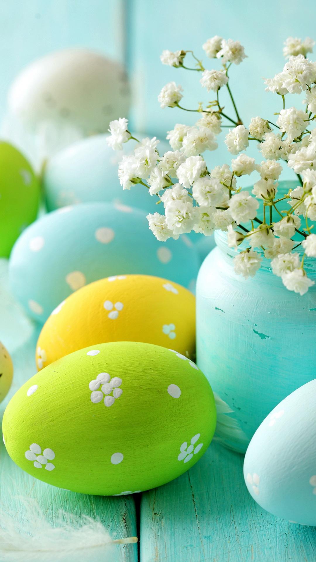 Uova di Pasqua colorate, 1080x1920 Full HD Verticale, Smartphone