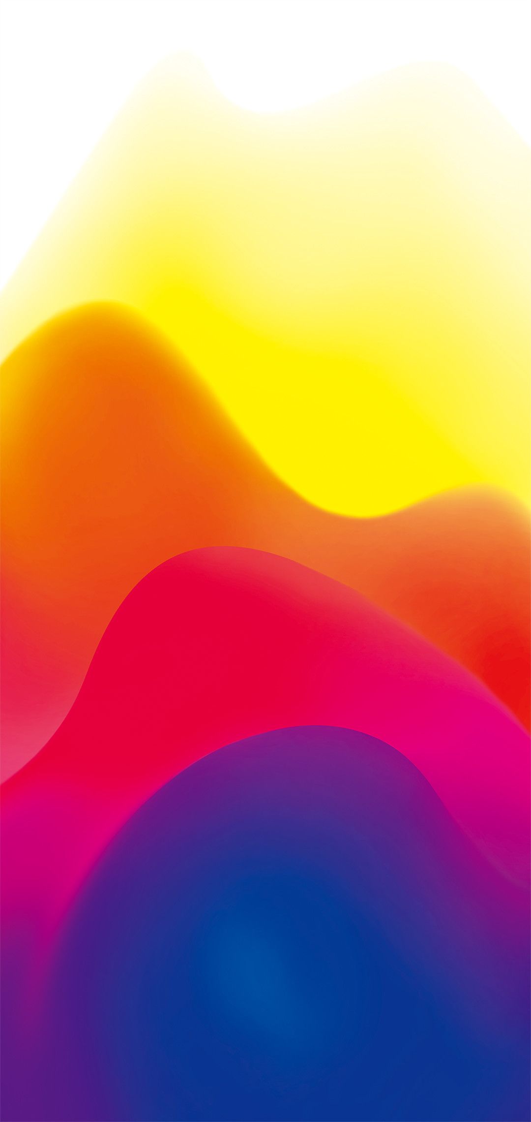 Onde astratte multicolore, 1080x2280 Full HD Verticale, Samsung Galaxy
