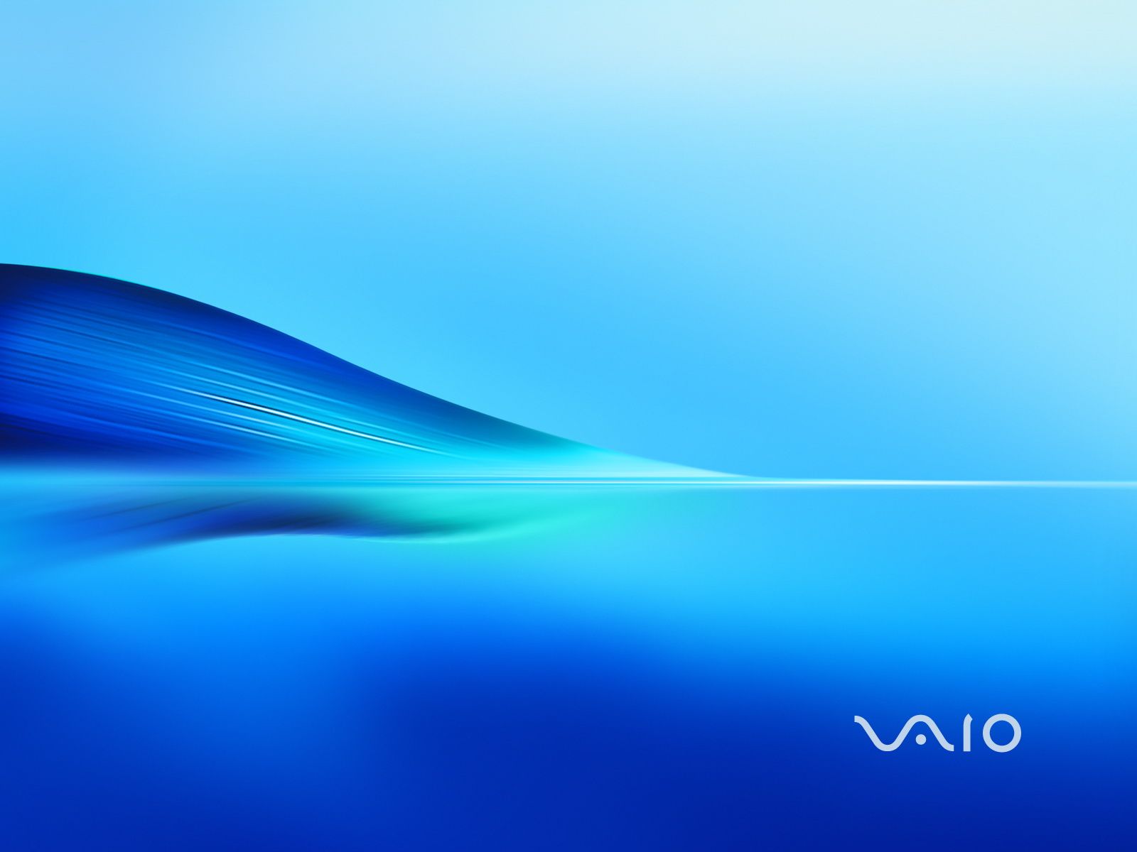 Onda astratta blu Sony Vaio, 1600x1200 HD, Laptop