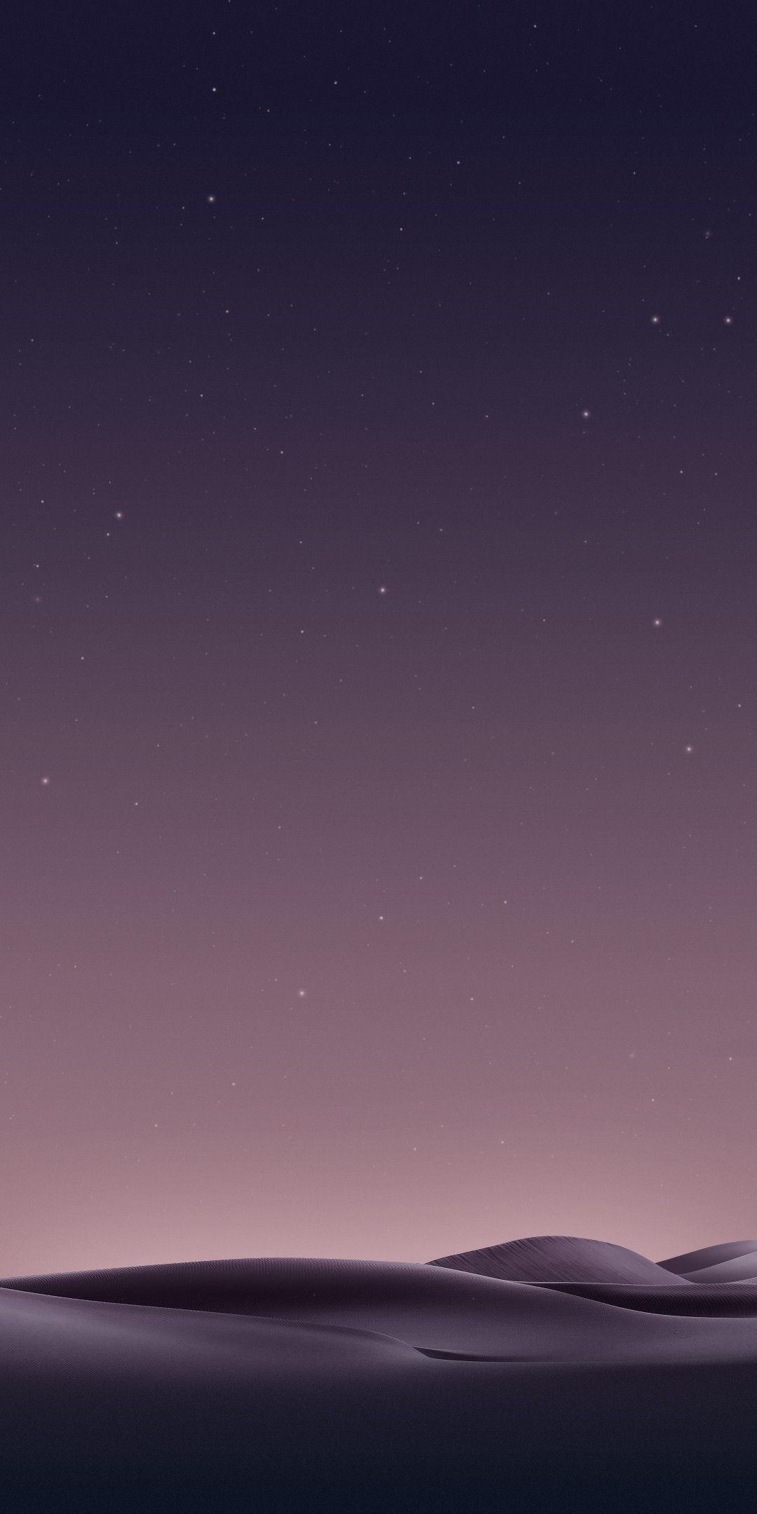 Dune desertiche notte viola, 1080x2160 Verticale, Telefono