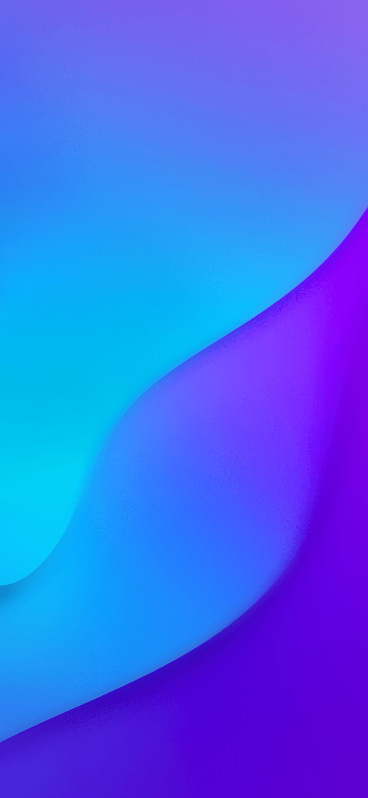 Onda astratta blu viola, 738x1600 Verticale, Mobile