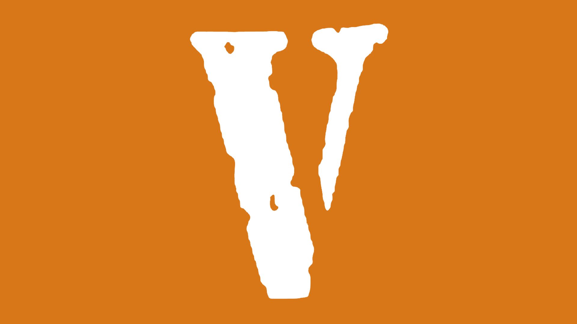 Logo Vlone arancione bianco, 1920x1080 Full HD 1080p, Desktop