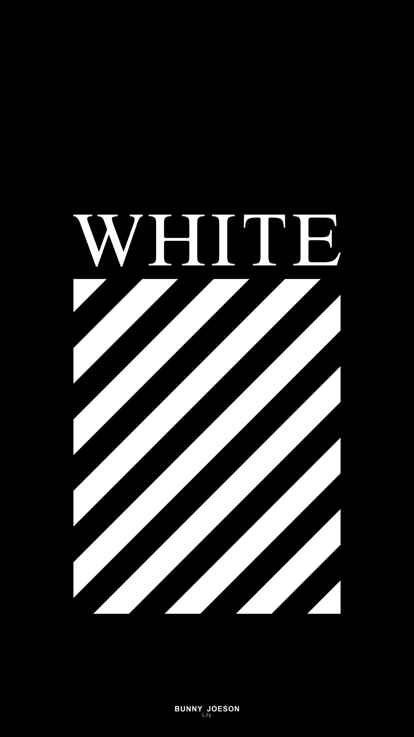 Logo Off-White strisce bianche, streetwear di lusso, 1440x2560 Verticale, Telefono
