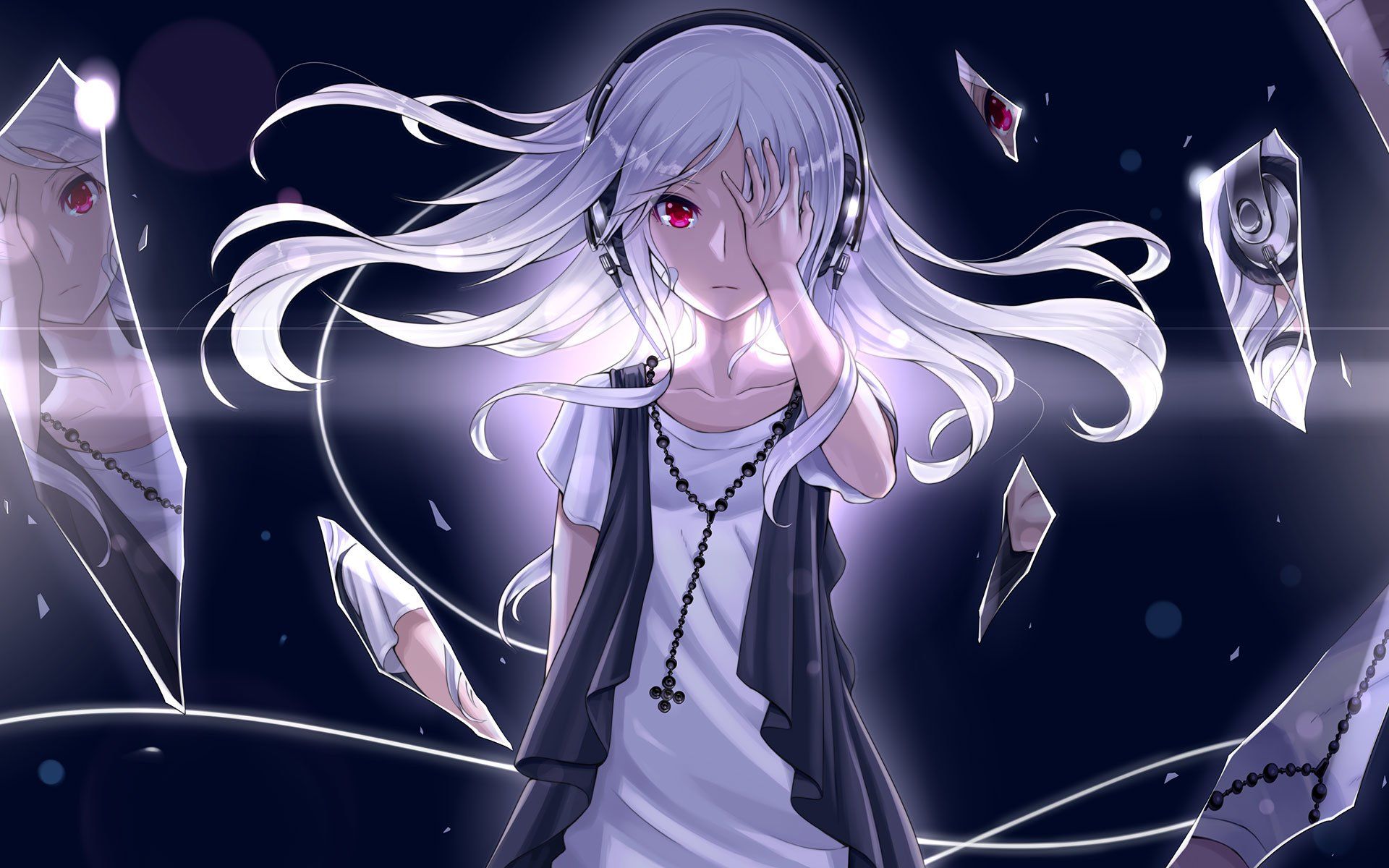 IA Vocaloid capelli bianchi, 1920x1200 Full HD+, iMac