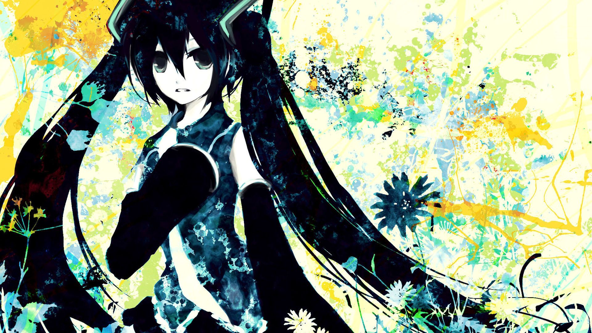 Hatsune Miku Vocaloid astratto, 1920x1080 1080p, Desktop