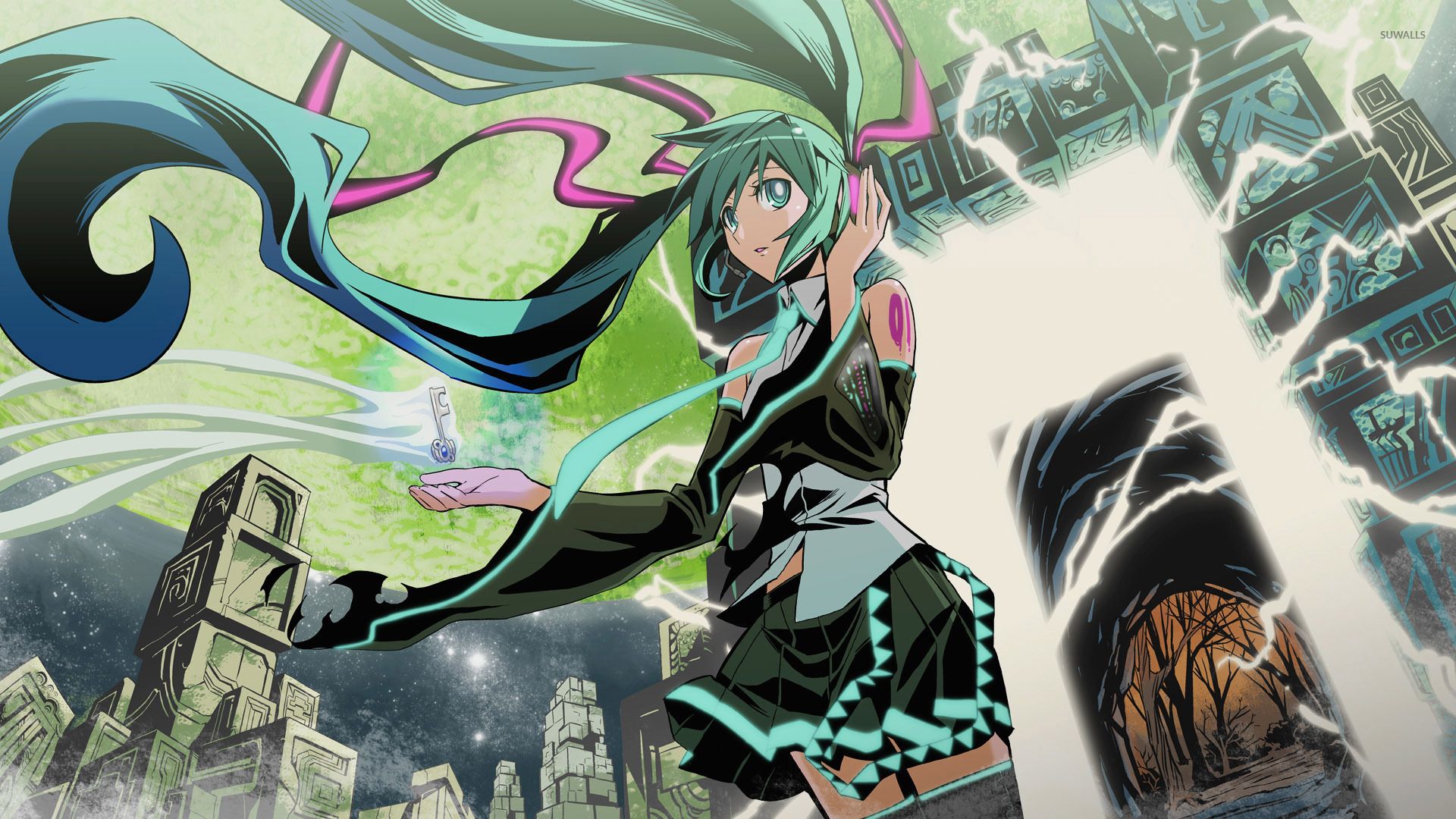 Hatsune Miku città inquietante, 1920x1080 1080p, Desktop