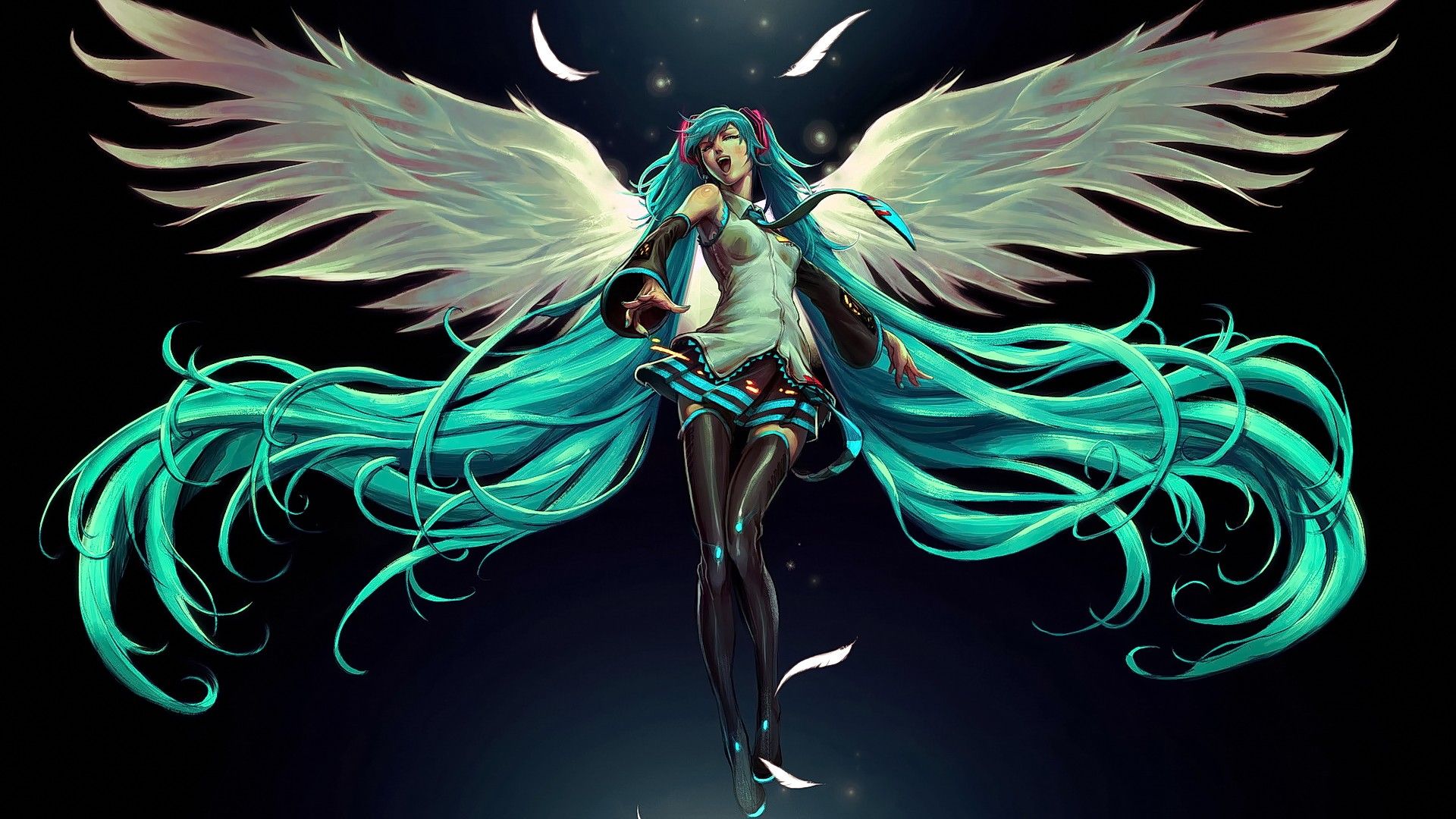Hatsune Miku angelo alato, 1920x1080 Full HD, PC Desktop