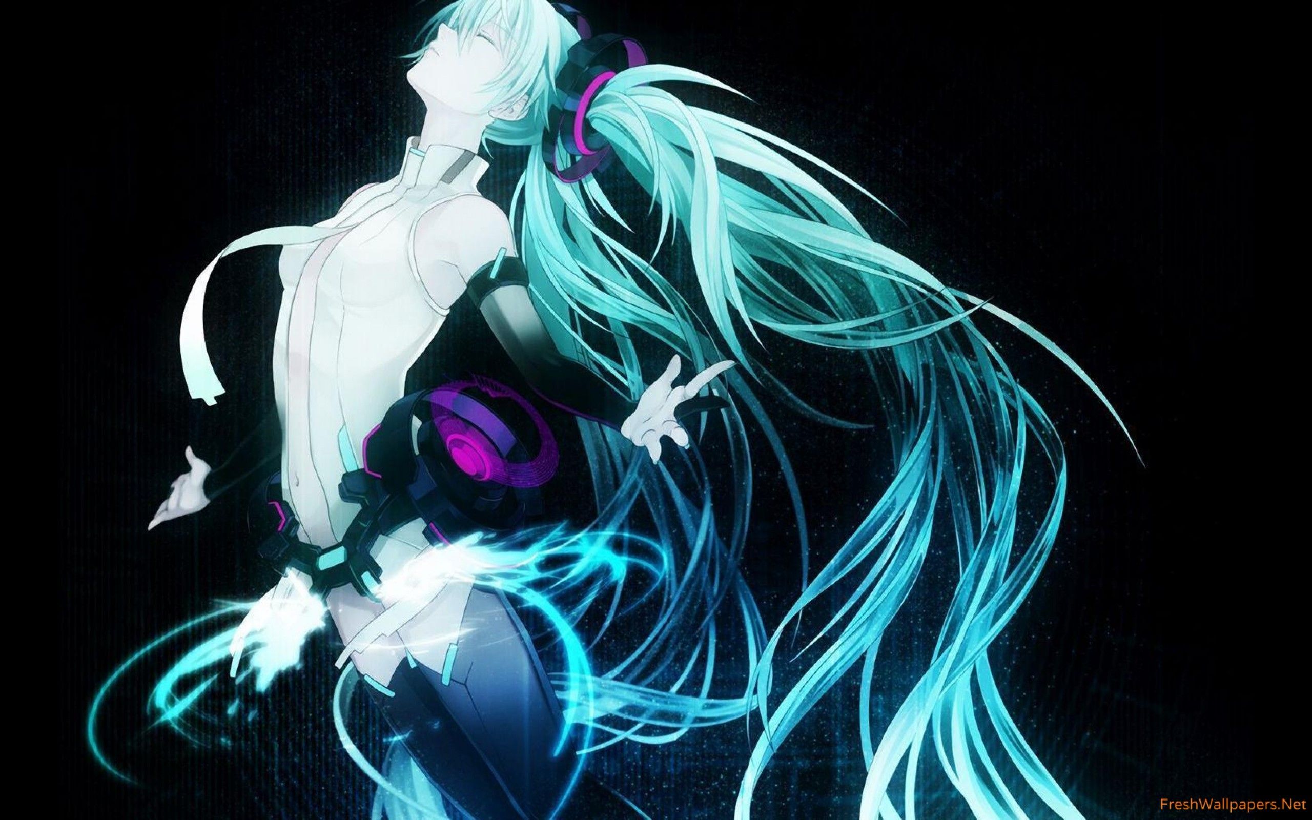 Hatsune Miku capelli turchesi, 2560x1600 2K, Desktop